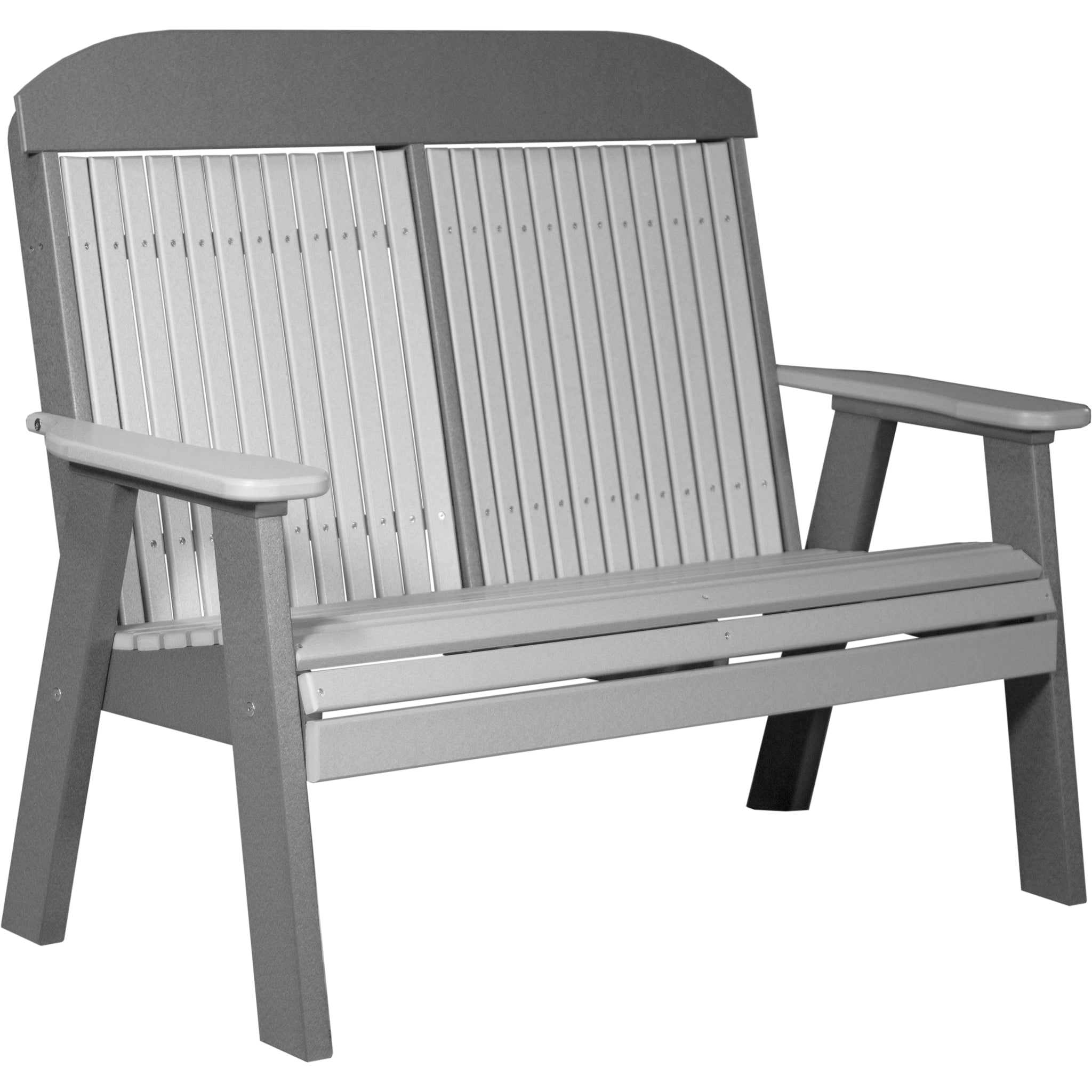 LuxCraft 4′ Classic Bench – Outdoor Poly Garden Bench (4CPB)