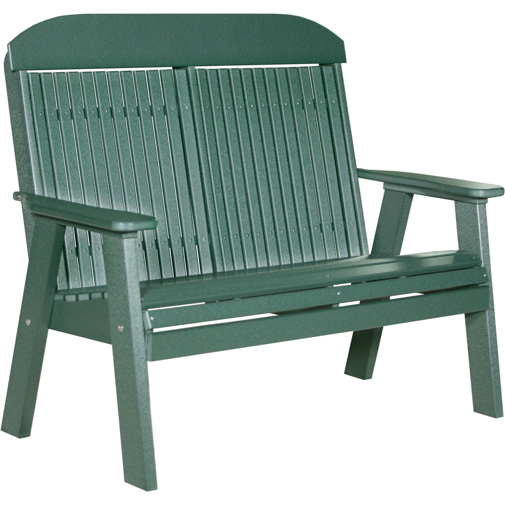 LuxCraft 4′ Classic Bench – Outdoor Poly Garden Bench (4CPB)