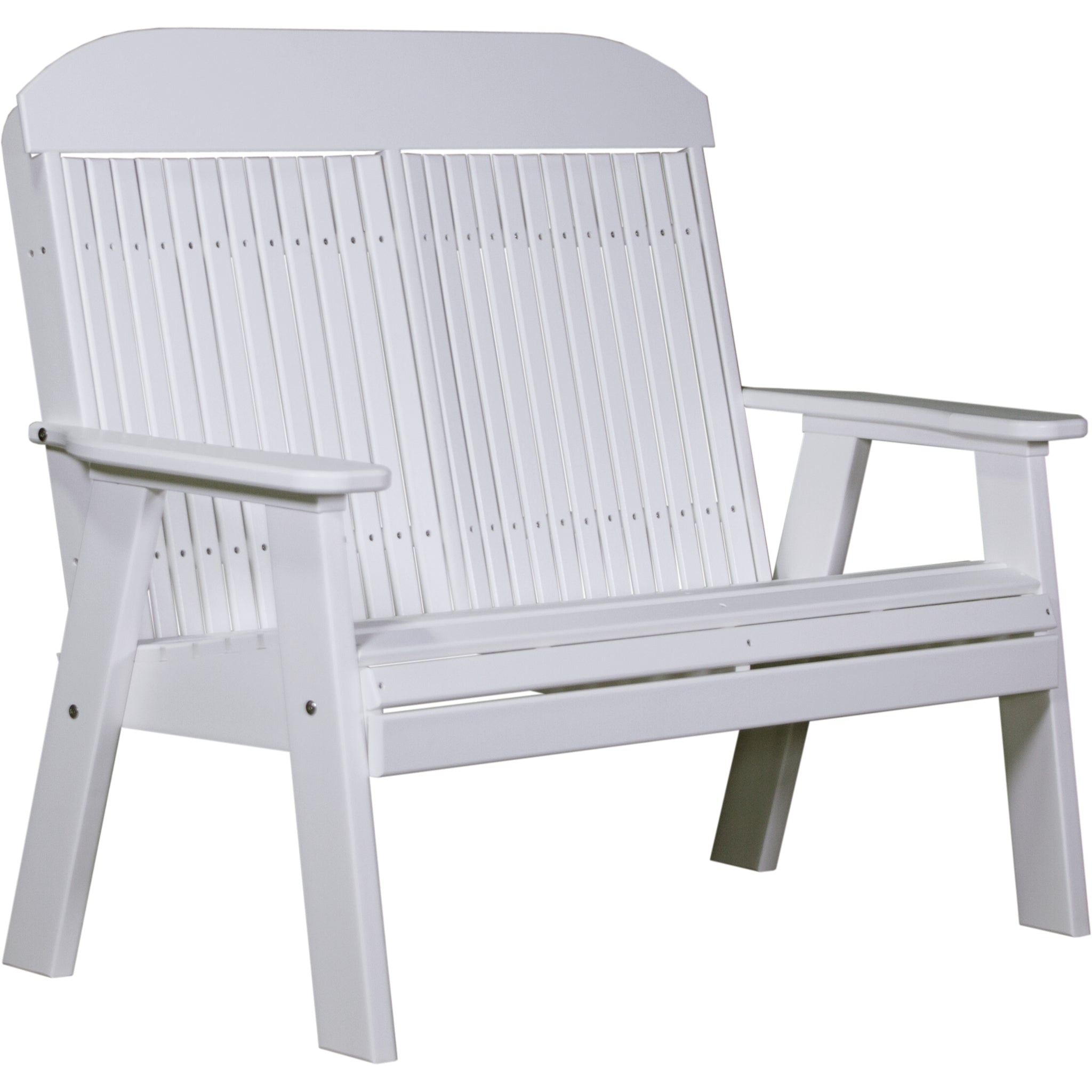LuxCraft 4′ Classic Bench – Outdoor Poly Garden Bench (4CPB)