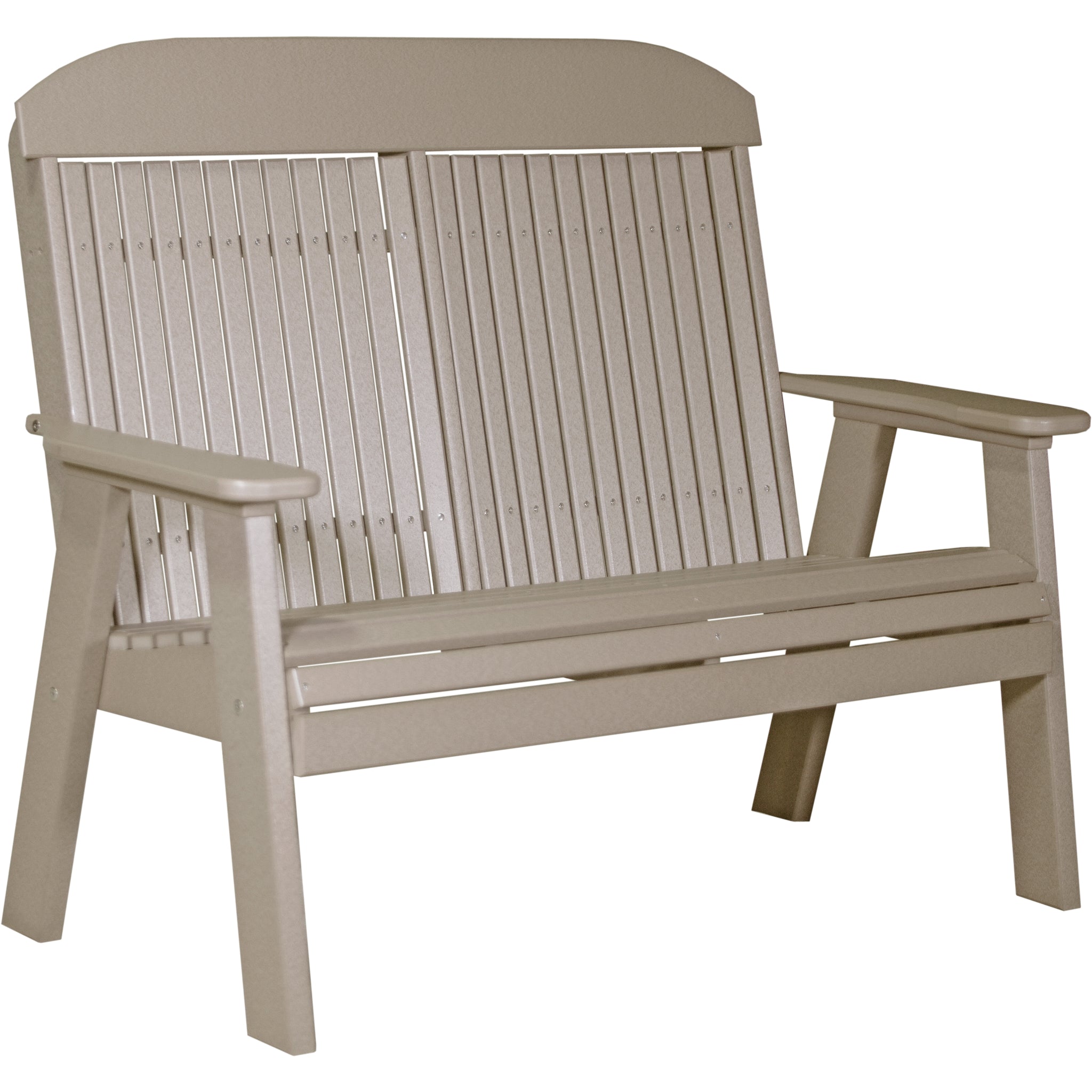 LuxCraft 4′ Classic Bench – Outdoor Poly Garden Bench (4CPB)