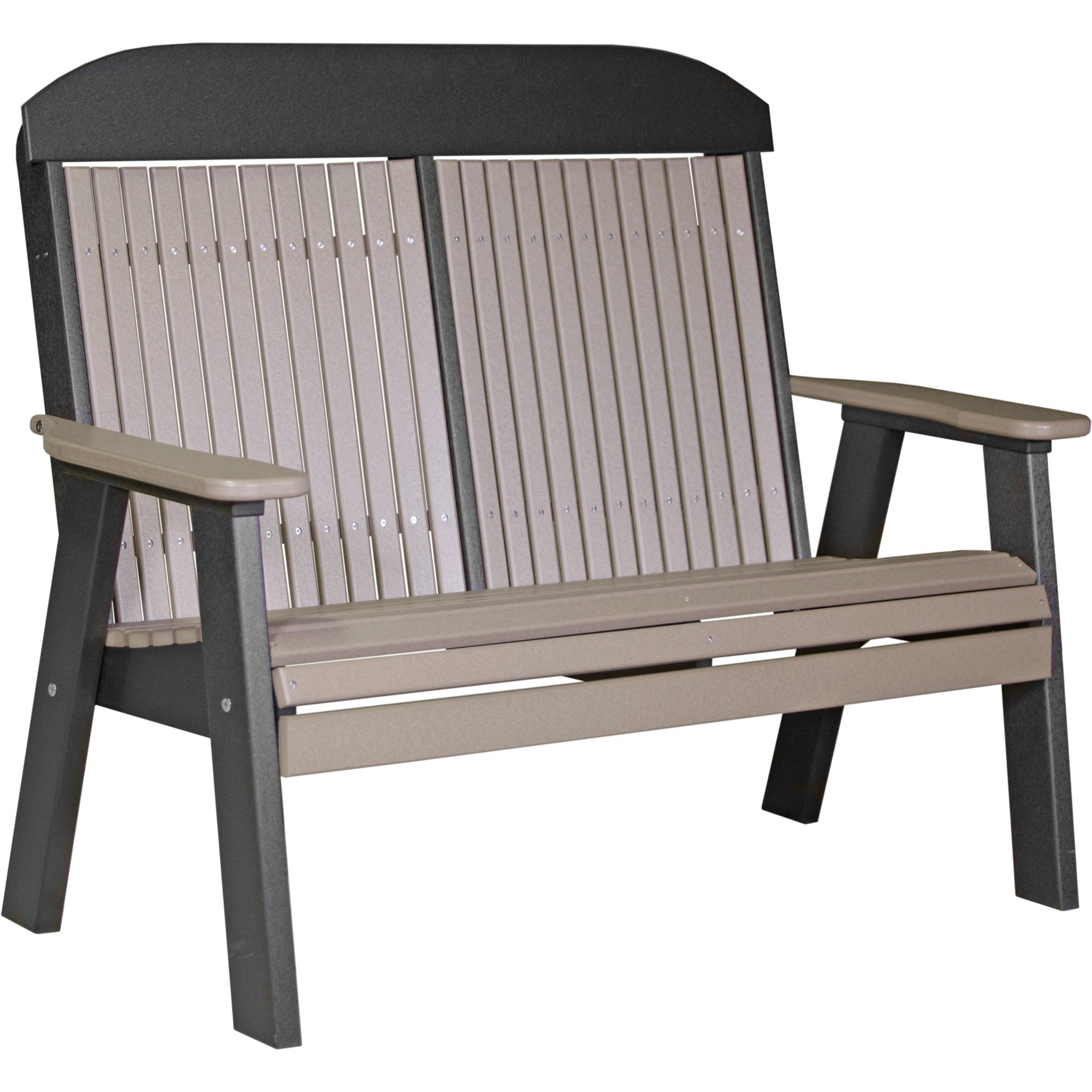 LuxCraft 4′ Classic Bench – Outdoor Poly Garden Bench (4CPB)