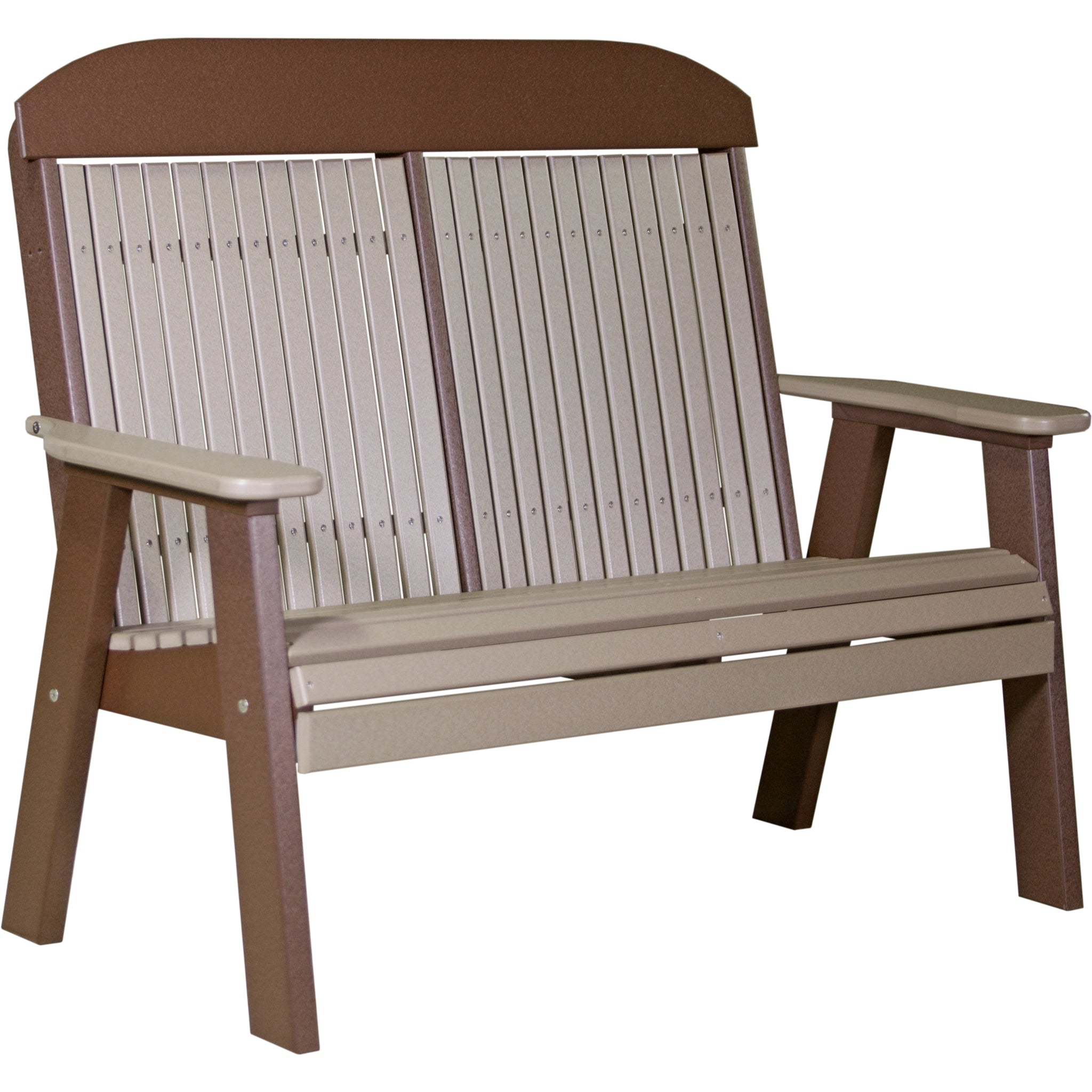 LuxCraft 4′ Classic Bench – Outdoor Poly Garden Bench (4CPB)