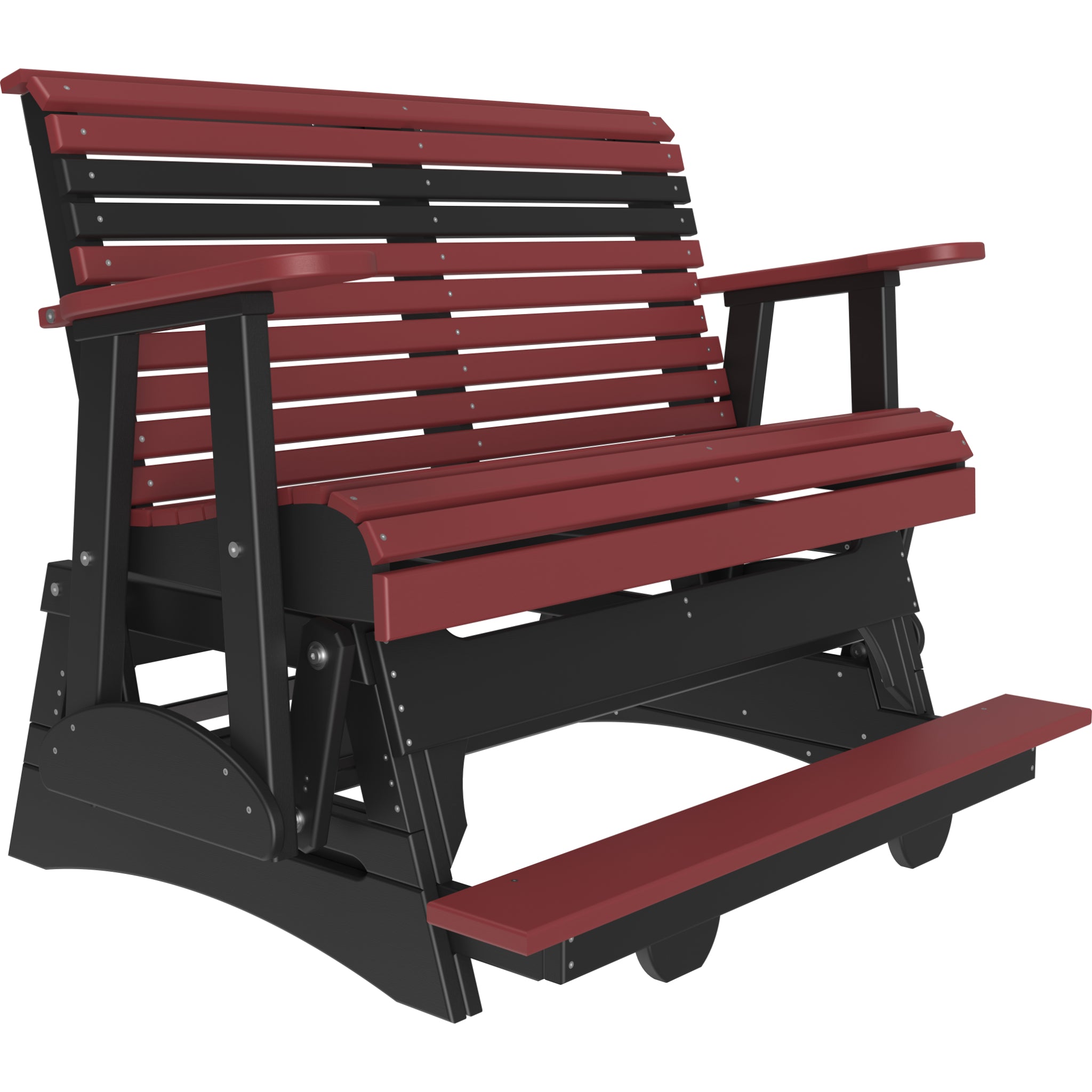 LuxCraft 4′ Plain Balcony Glider – Outdoor Poly Balcony Glider Bench (4PPBAG)