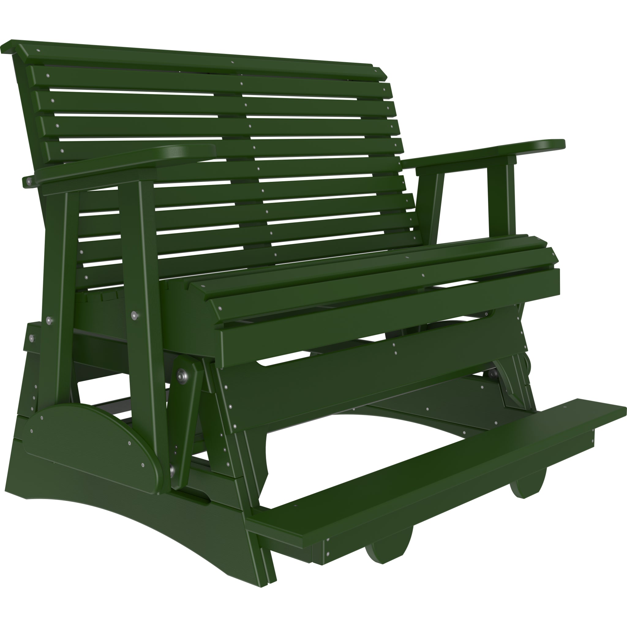 LuxCraft 4′ Plain Balcony Glider – Outdoor Poly Balcony Glider Bench (4PPBAG)