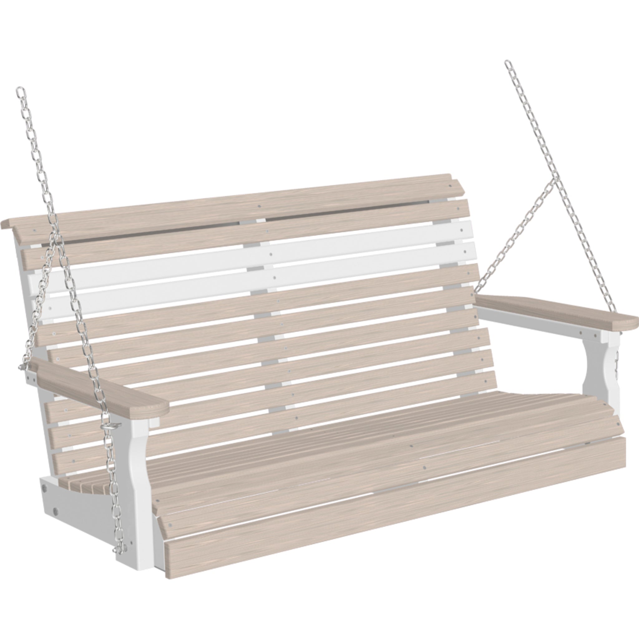 LuxCraft 4′ Plain Swing Chair – Weather-Resistant Outdoor Porch Swing (4PPS)