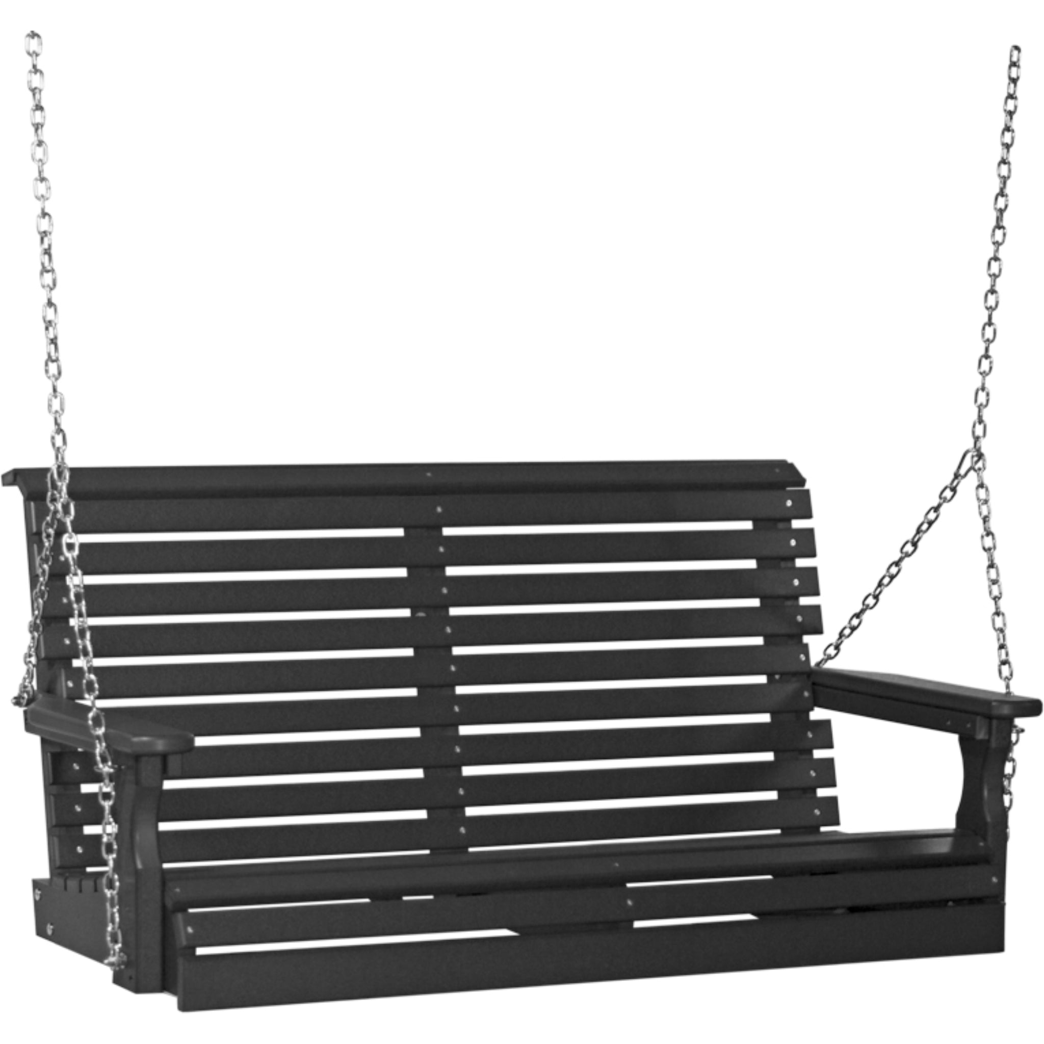 LuxCraft 4′ Plain Swing Chair – Weather-Resistant Outdoor Porch Swing (4PPS)