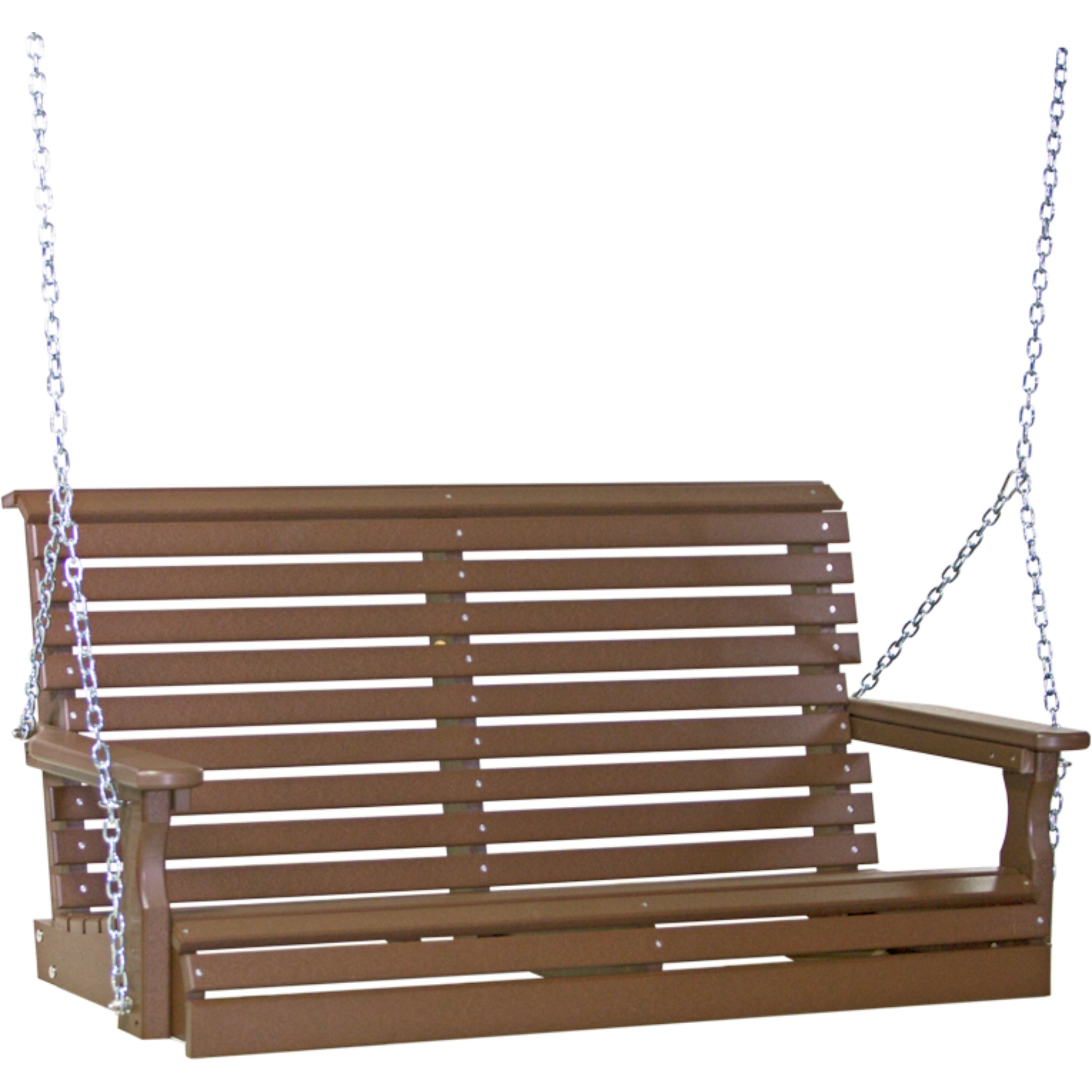 LuxCraft 4′ Plain Swing Chair – Weather-Resistant Outdoor Porch Swing (4PPS)