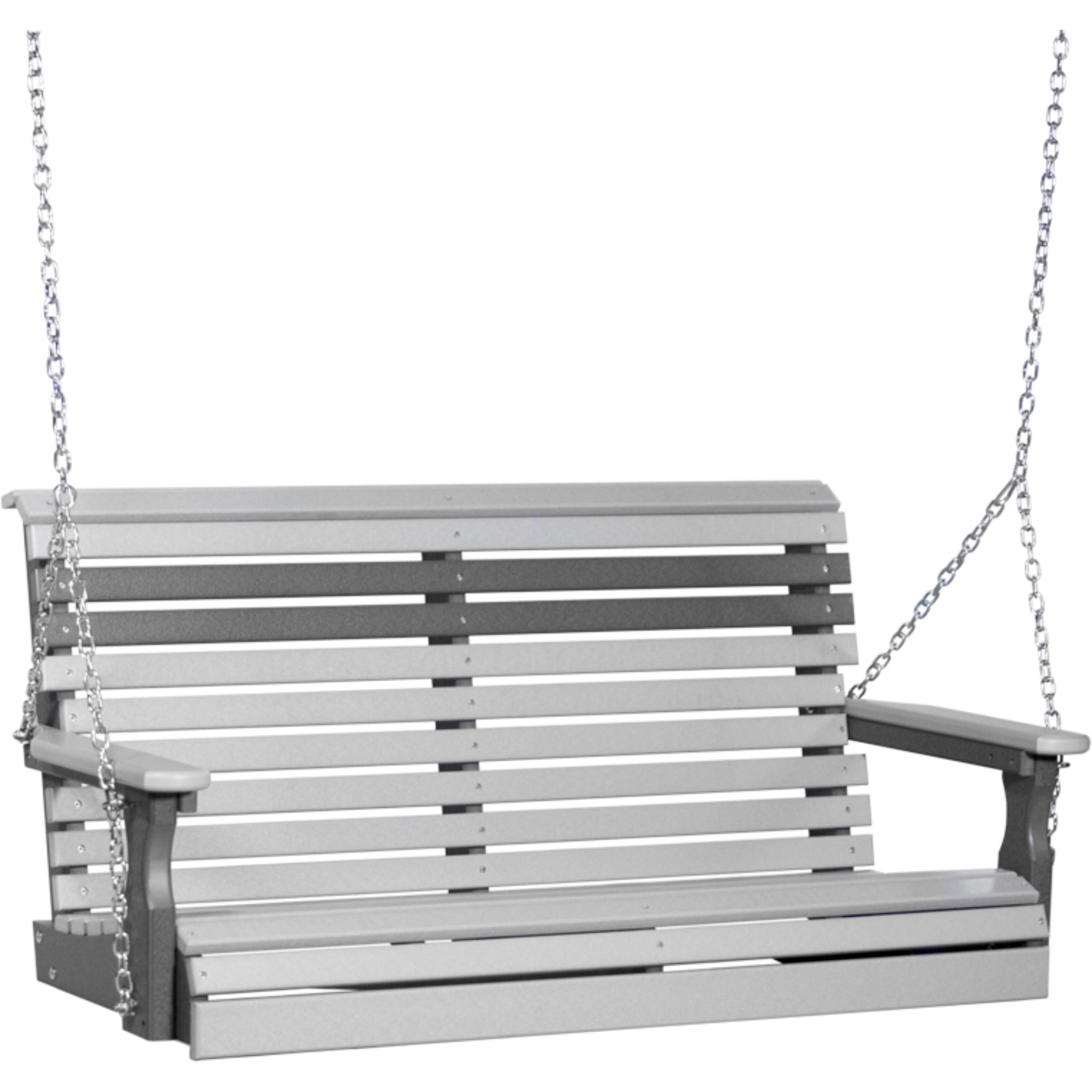 LuxCraft 4′ Plain Swing Chair – Weather-Resistant Outdoor Porch Swing (4PPS)