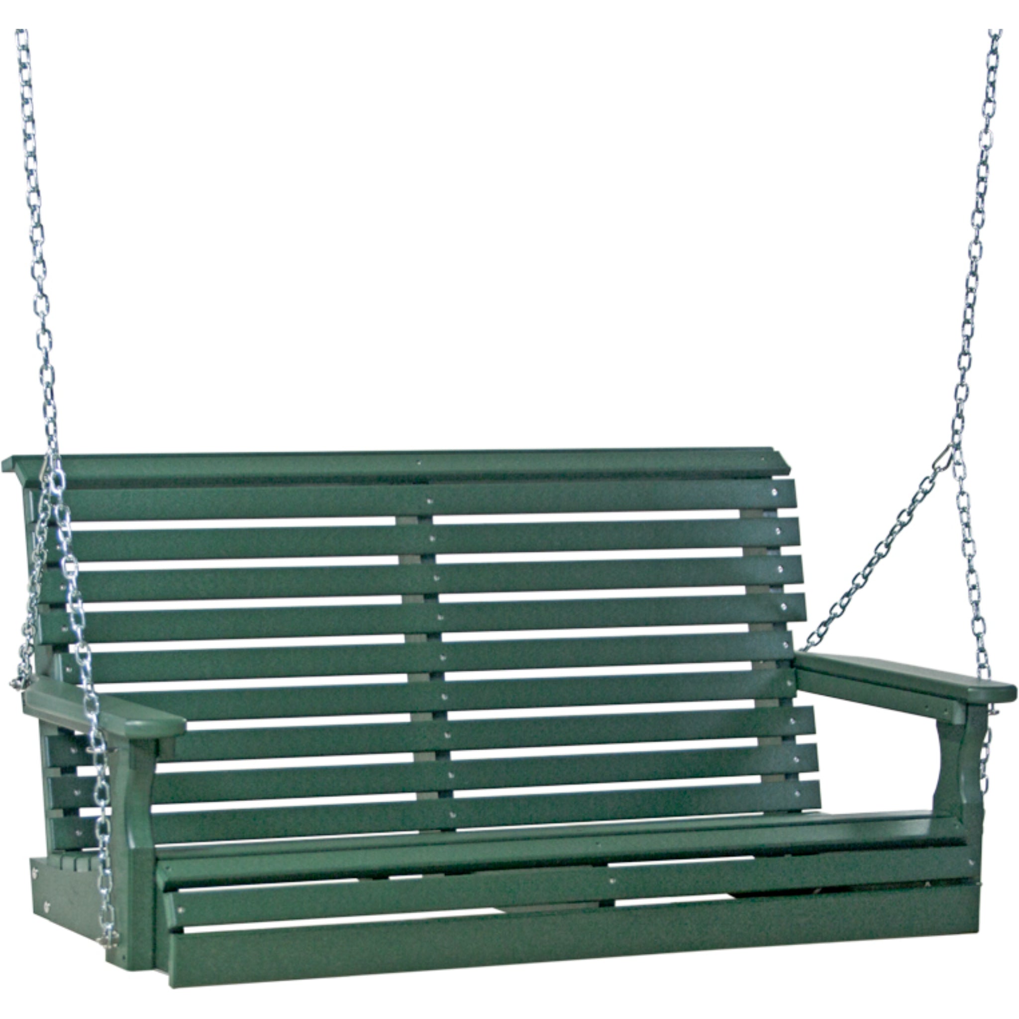 LuxCraft 4′ Plain Swing Chair – Weather-Resistant Outdoor Porch Swing (4PPS)