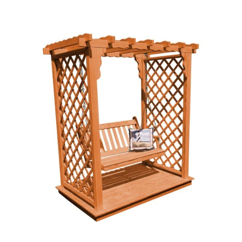 Covington Arbor with Deck & Swing