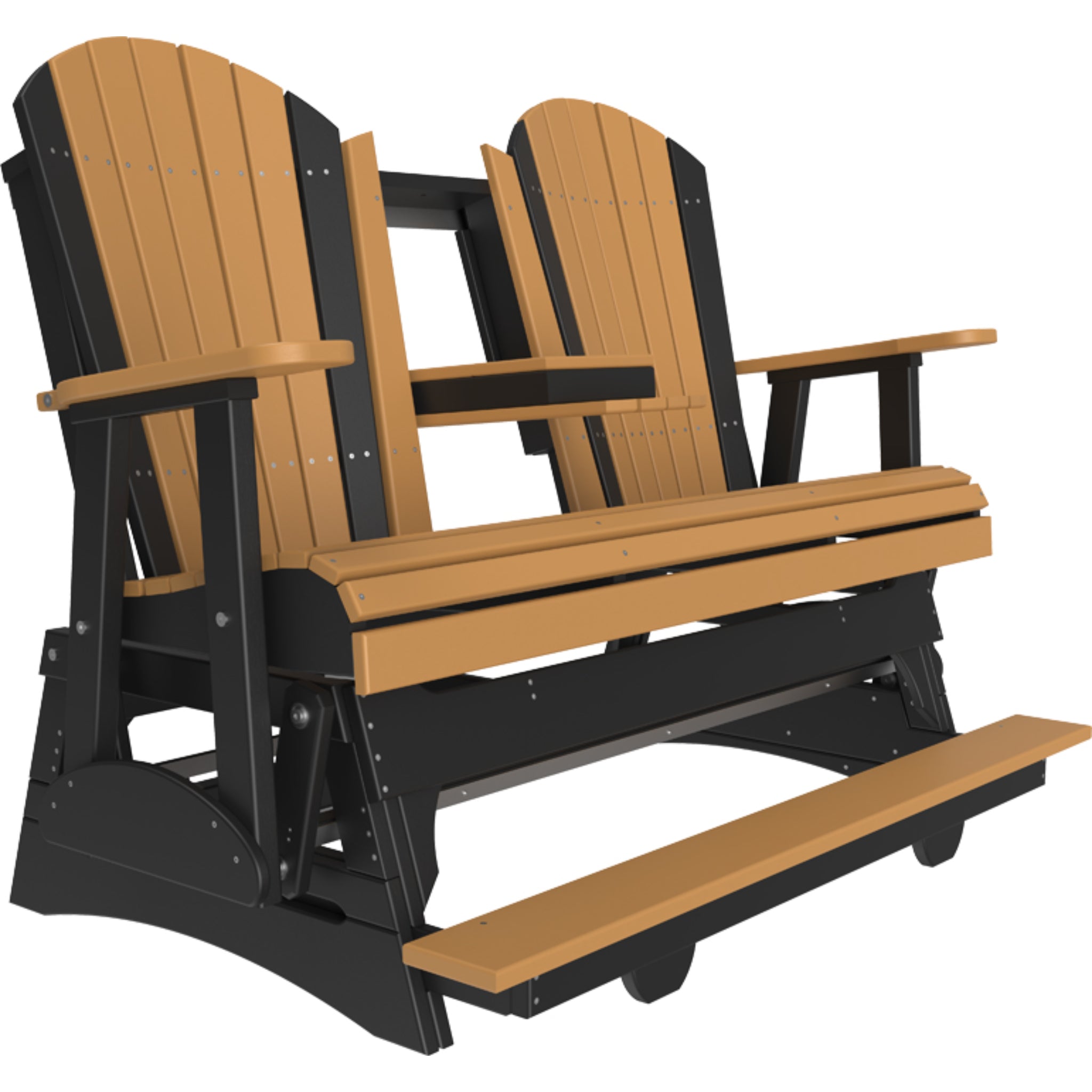 LuxCraft 5′ Adirondack Balcony Glider – Outdoor Poly Porch Glider (5APBAG)
