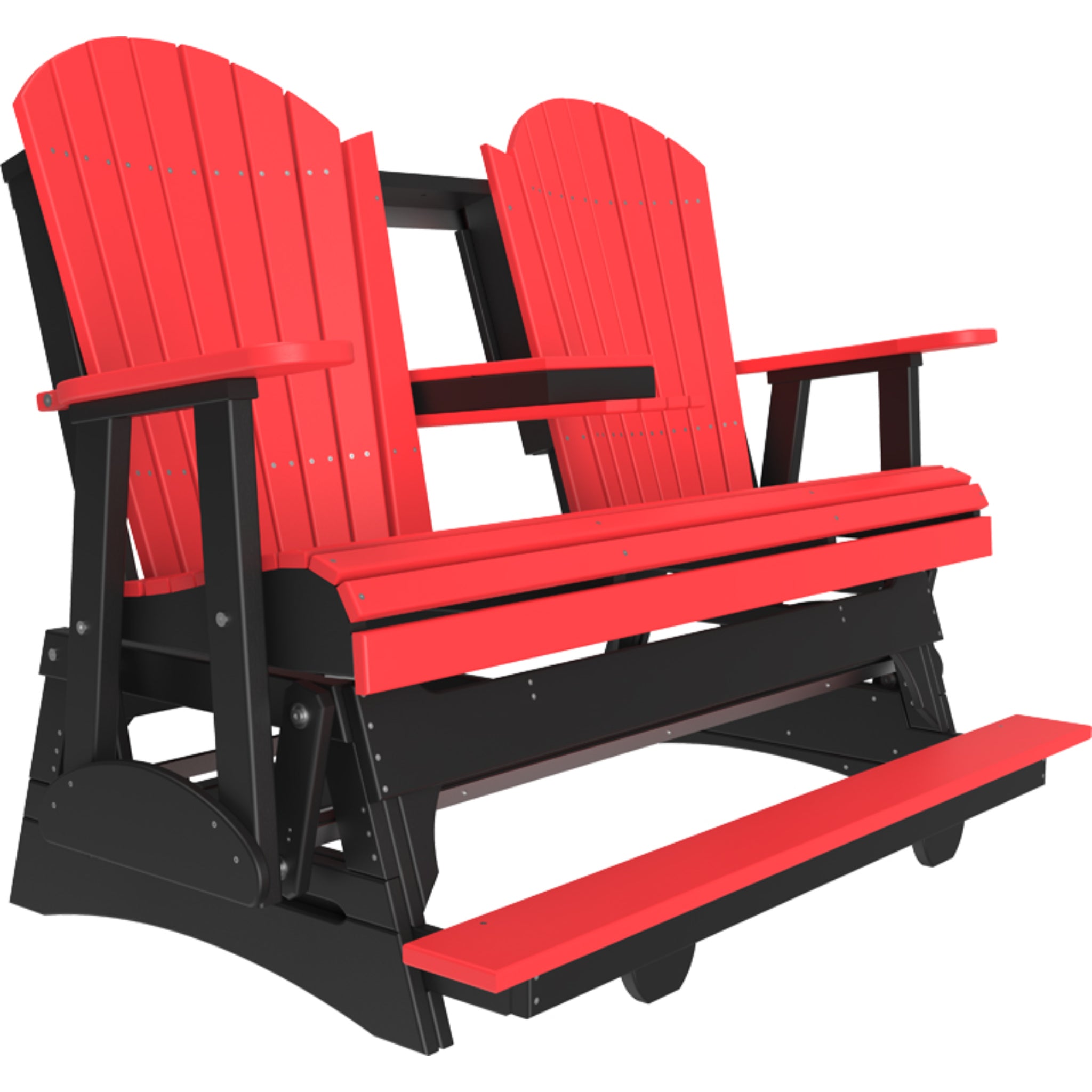 LuxCraft 5′ Adirondack Balcony Glider – Outdoor Poly Porch Glider (5APBAG)