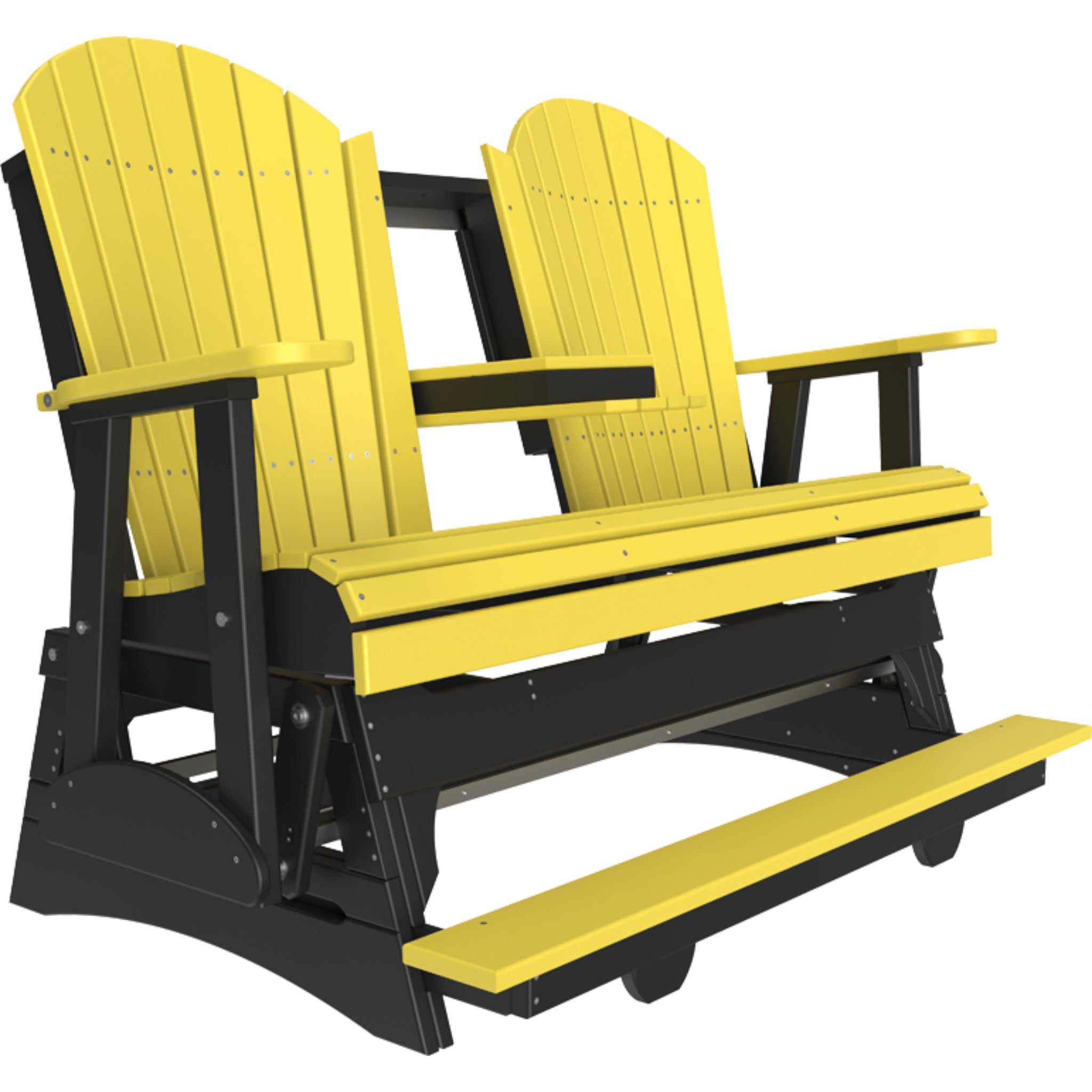 LuxCraft 5′ Adirondack Balcony Glider – Outdoor Poly Porch Glider (5APBAG)