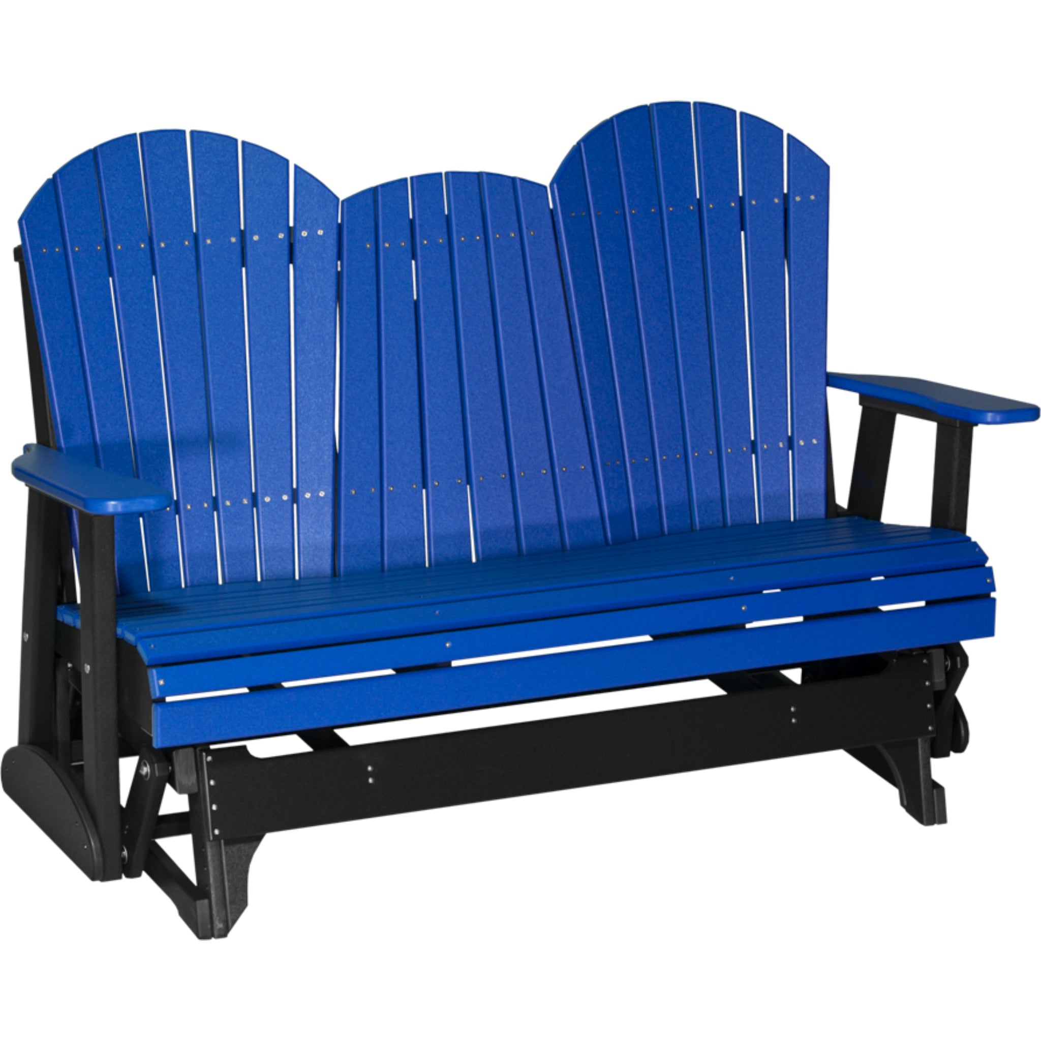 LuxCraft 5′ Adirondack Glider Chair –  Outdoor Poly Porch Glider (5APG)