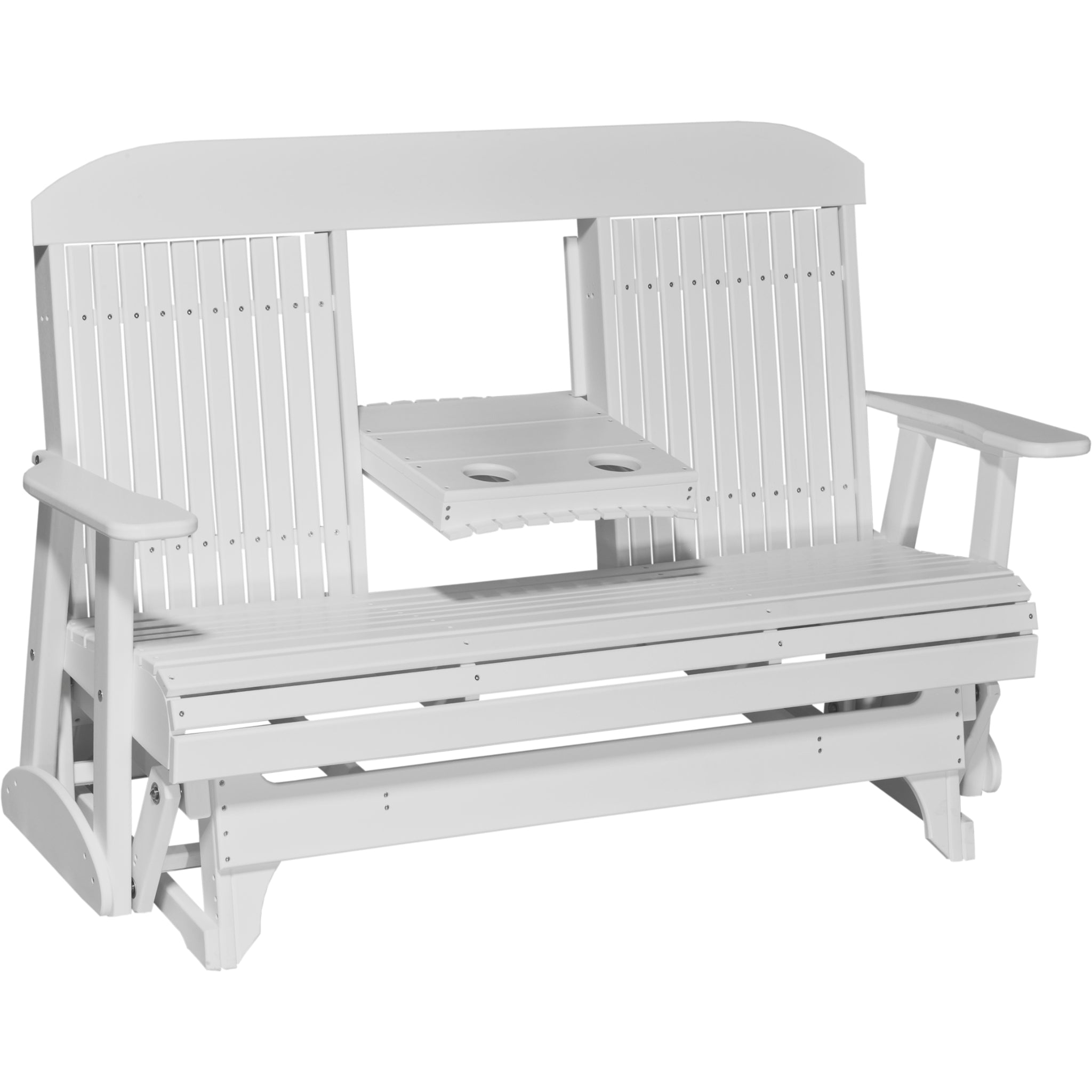 LuxCraft 5′ Classic Glider – Outdoor Poly Porch Glider (5CPG)