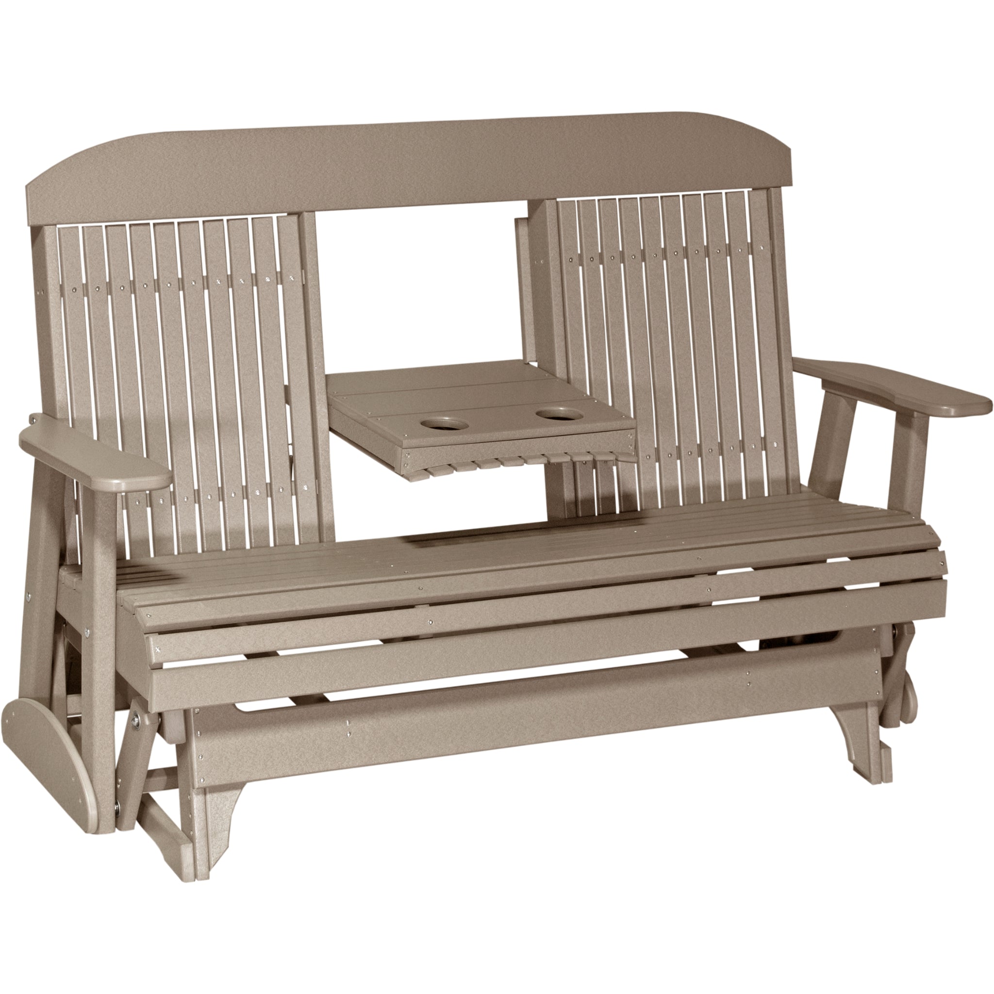 LuxCraft 5′ Classic Glider – Outdoor Poly Porch Glider (5CPG)