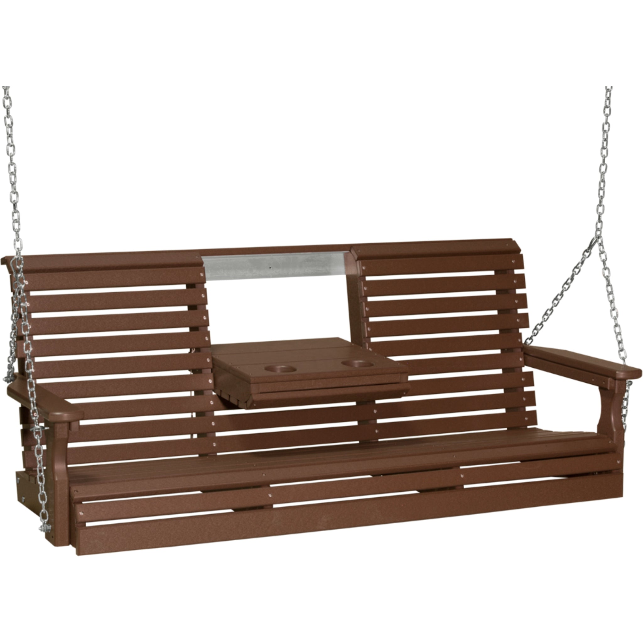 LuxCraft 5′ Plain Swing Chair – Weather-Resistant Outdoor Porch Swing (5PPS)