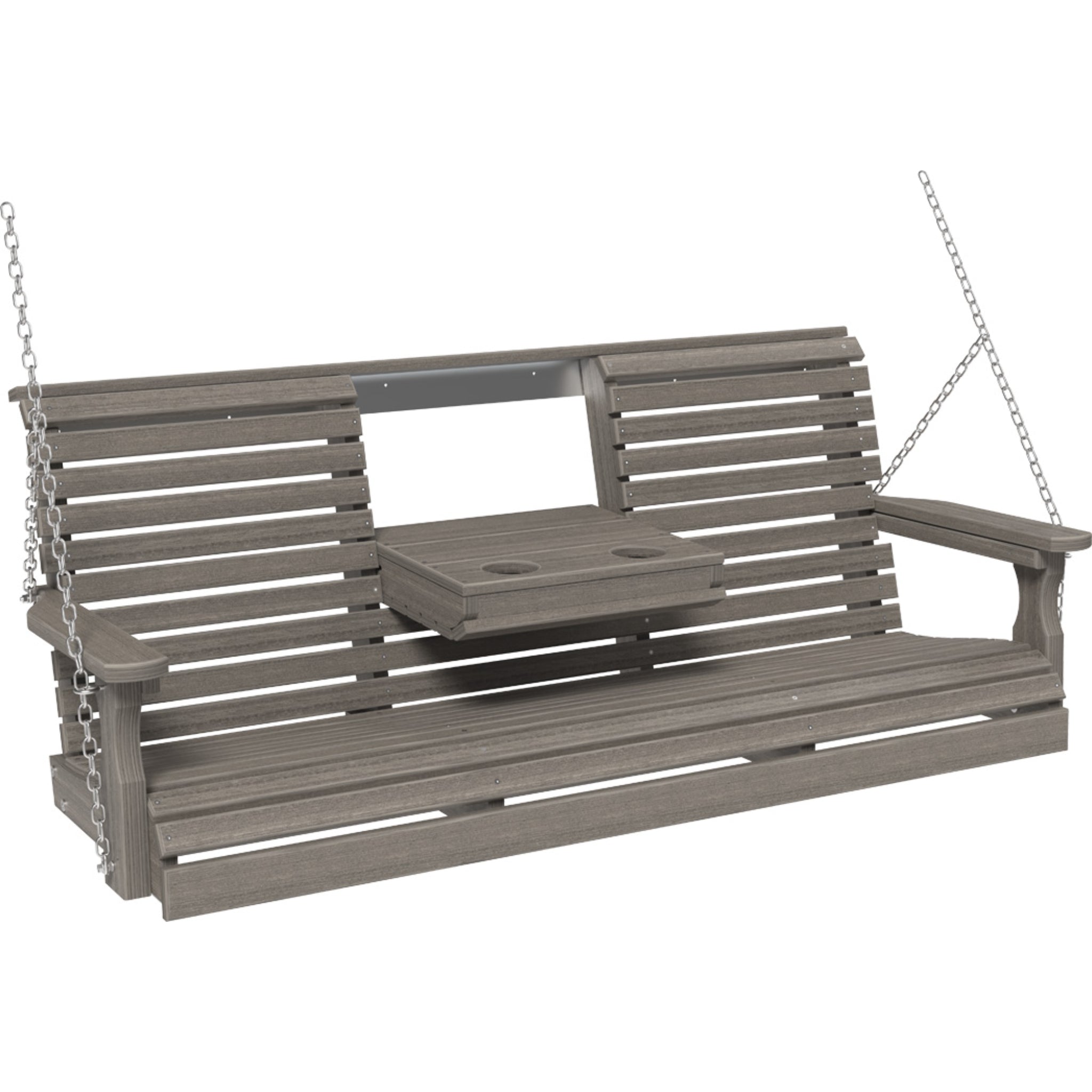 LuxCraft 5′ Plain Swing Chair – Weather-Resistant Outdoor Porch Swing (5PPS)