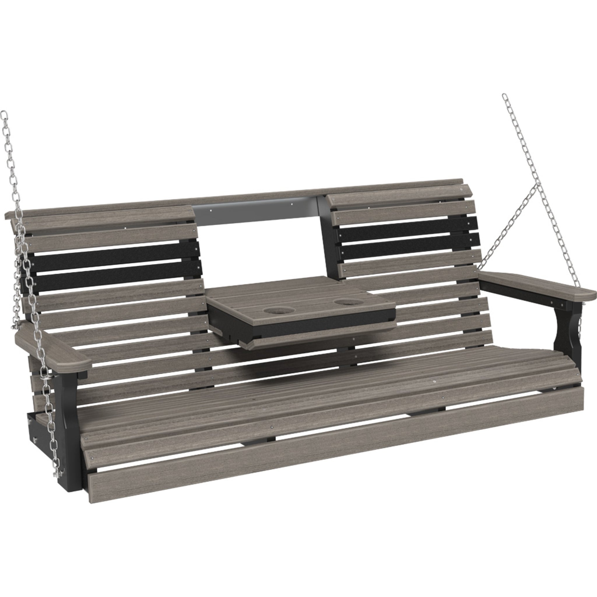 LuxCraft 5′ Plain Swing Chair – Weather-Resistant Outdoor Porch Swing (5PPS)