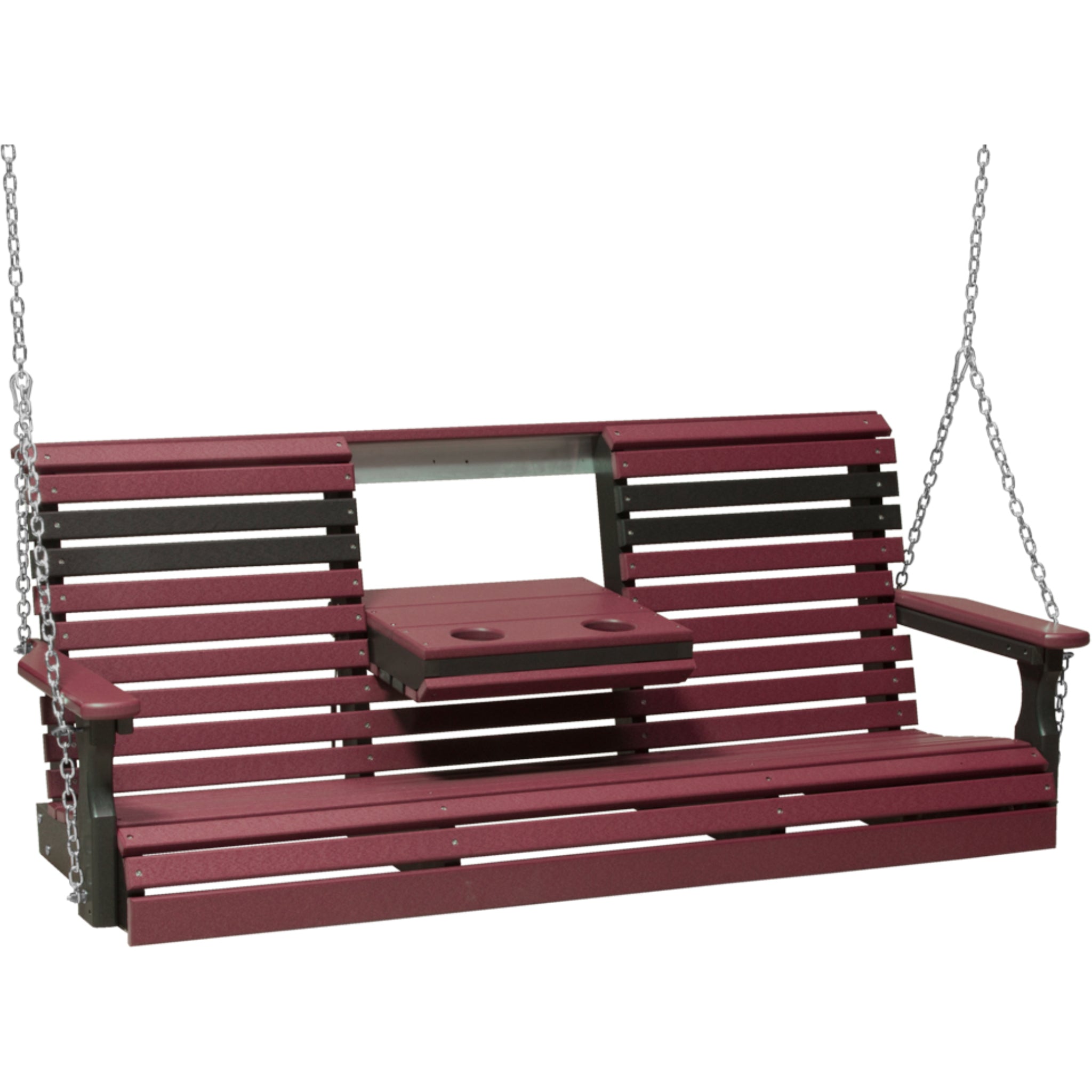 LuxCraft 5′ Plain Swing Chair – Weather-Resistant Outdoor Porch Swing (5PPS)