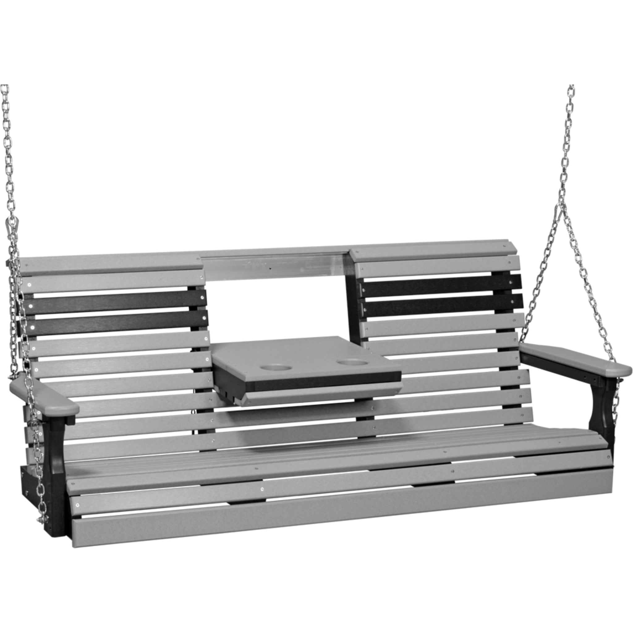 LuxCraft 5′ Plain Swing Chair – Weather-Resistant Outdoor Porch Swing (5PPS)