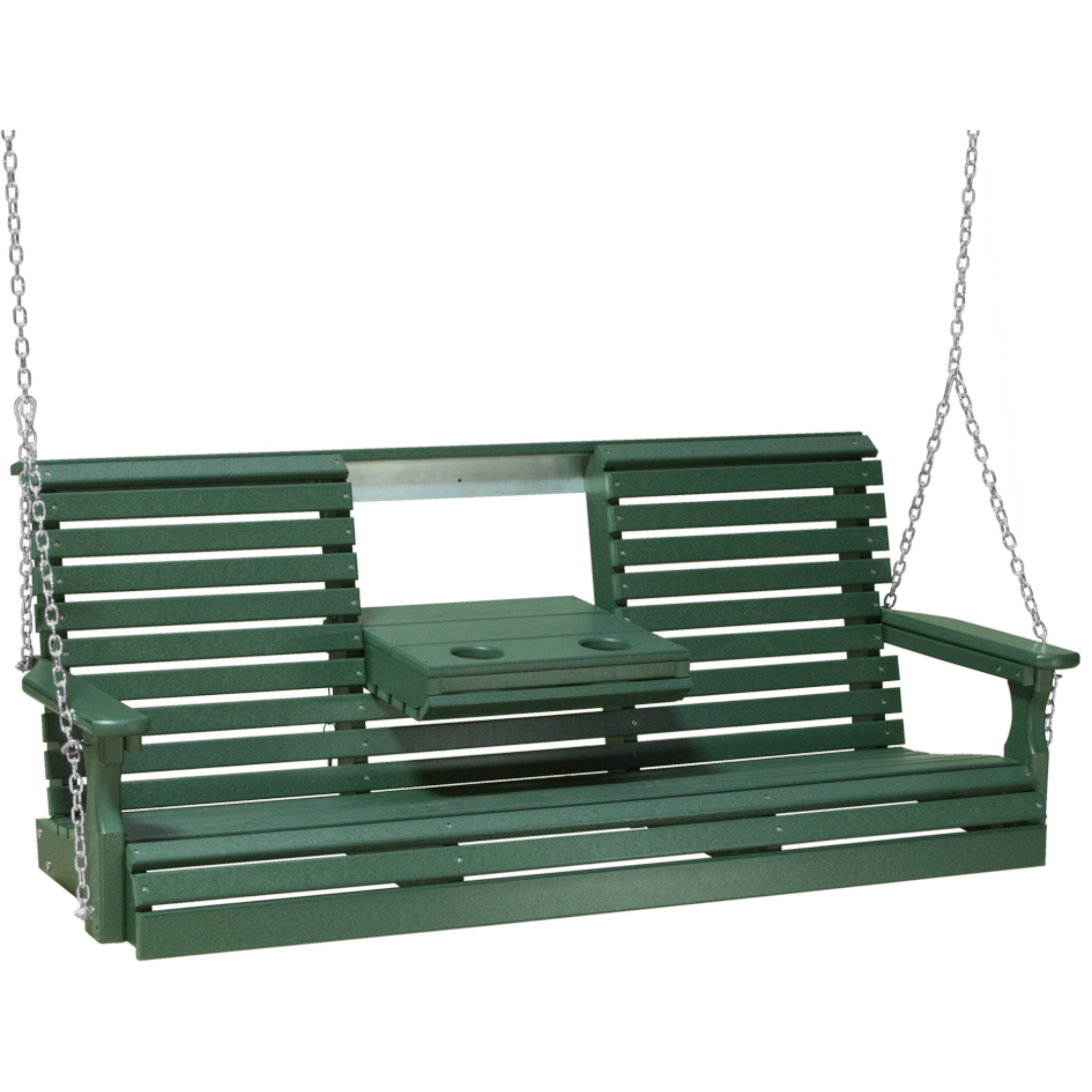 LuxCraft 5′ Plain Swing Chair – Weather-Resistant Outdoor Porch Swing (5PPS)