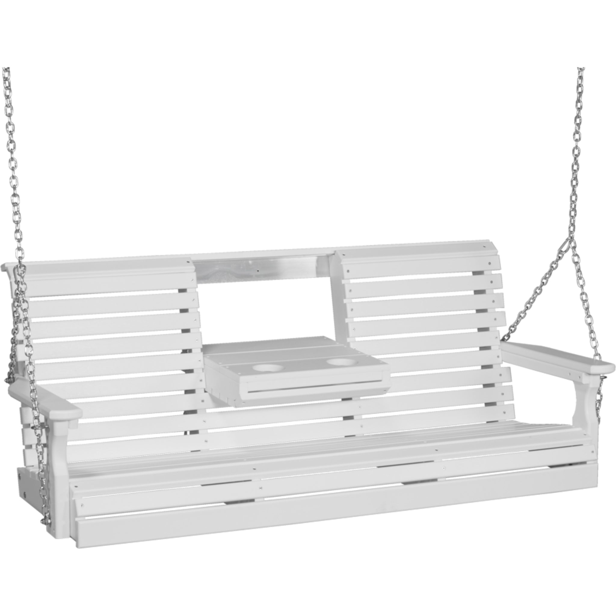 LuxCraft 5′ Plain Swing Chair – Weather-Resistant Outdoor Porch Swing (5PPS)