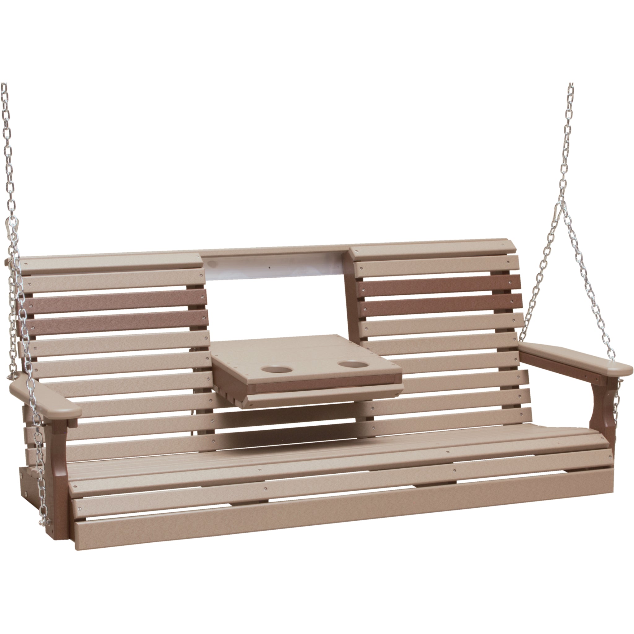 LuxCraft 5′ Plain Swing Chair – Weather-Resistant Outdoor Porch Swing (5PPS)
