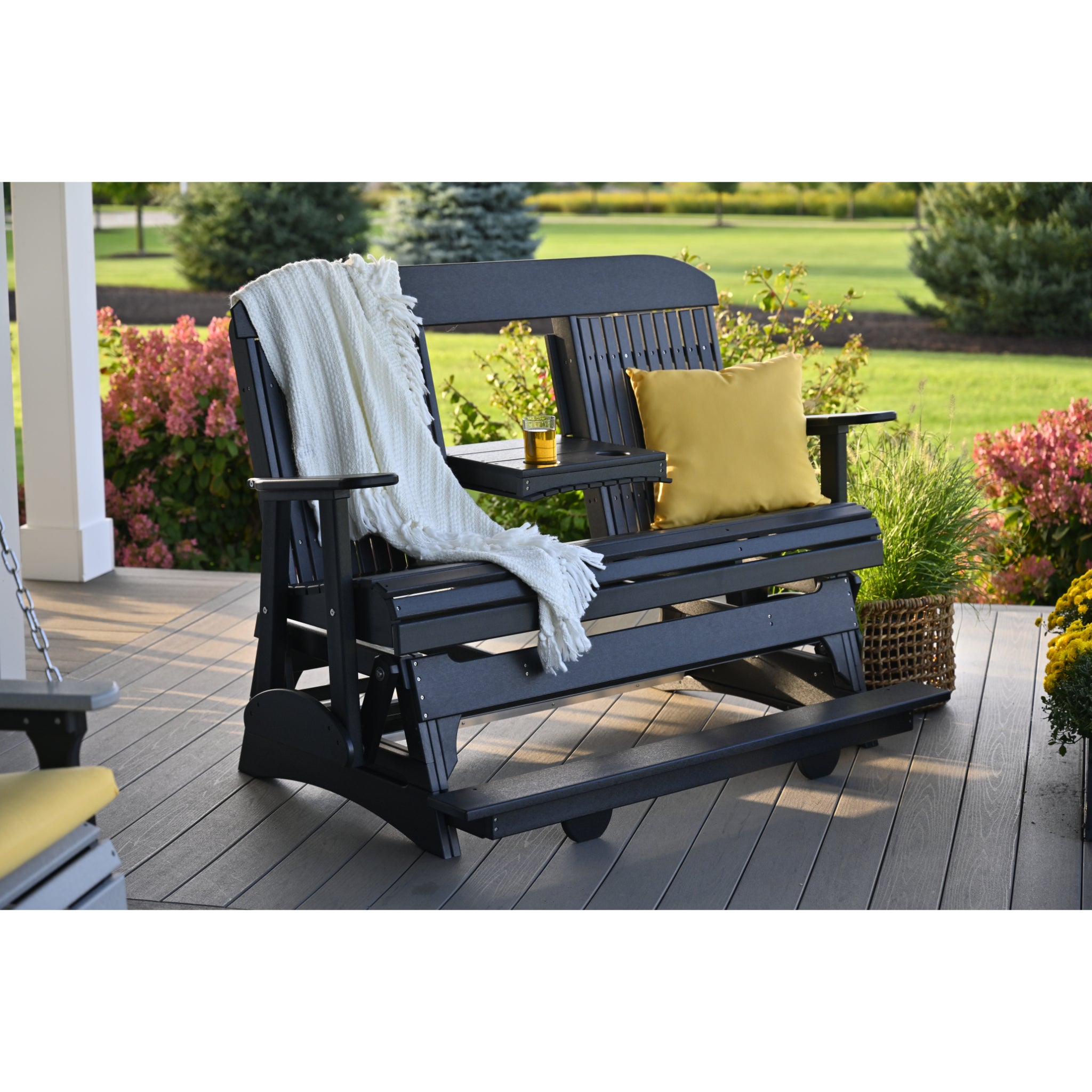 LuxCraft 5′ Classic Glider – Outdoor Poly Porch Glider (5CPG)