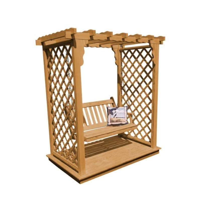 Covington Arbor with Deck & Swing