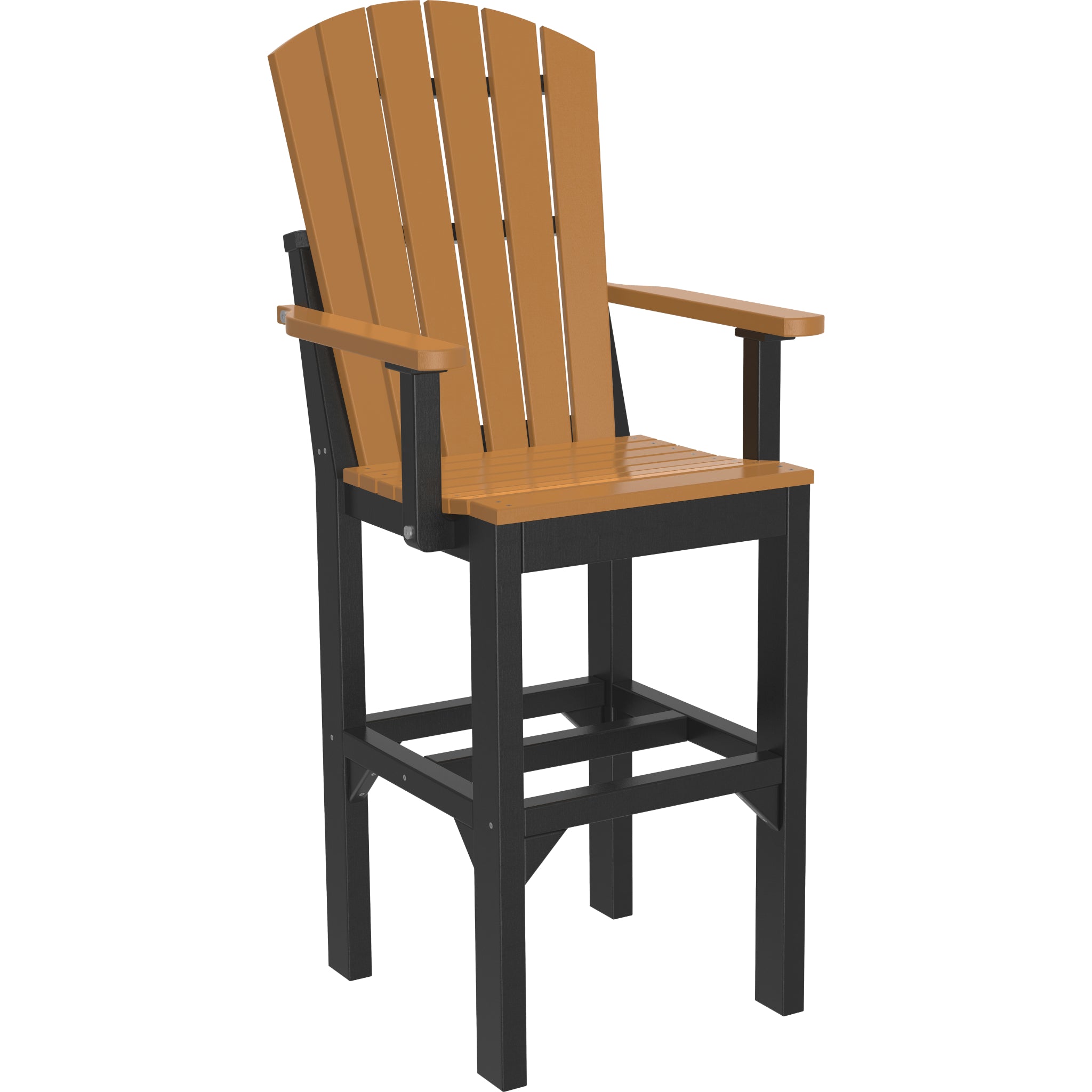 LuxCraft Adirondack Arm Chair – Outdoor Poly Bar Height Chair (AAC)