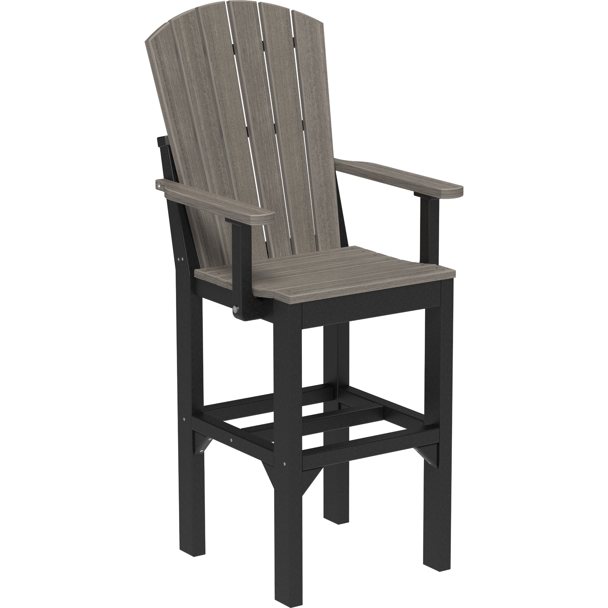 LuxCraft Adirondack Arm Chair – Outdoor Poly Bar Height Chair (AAC)