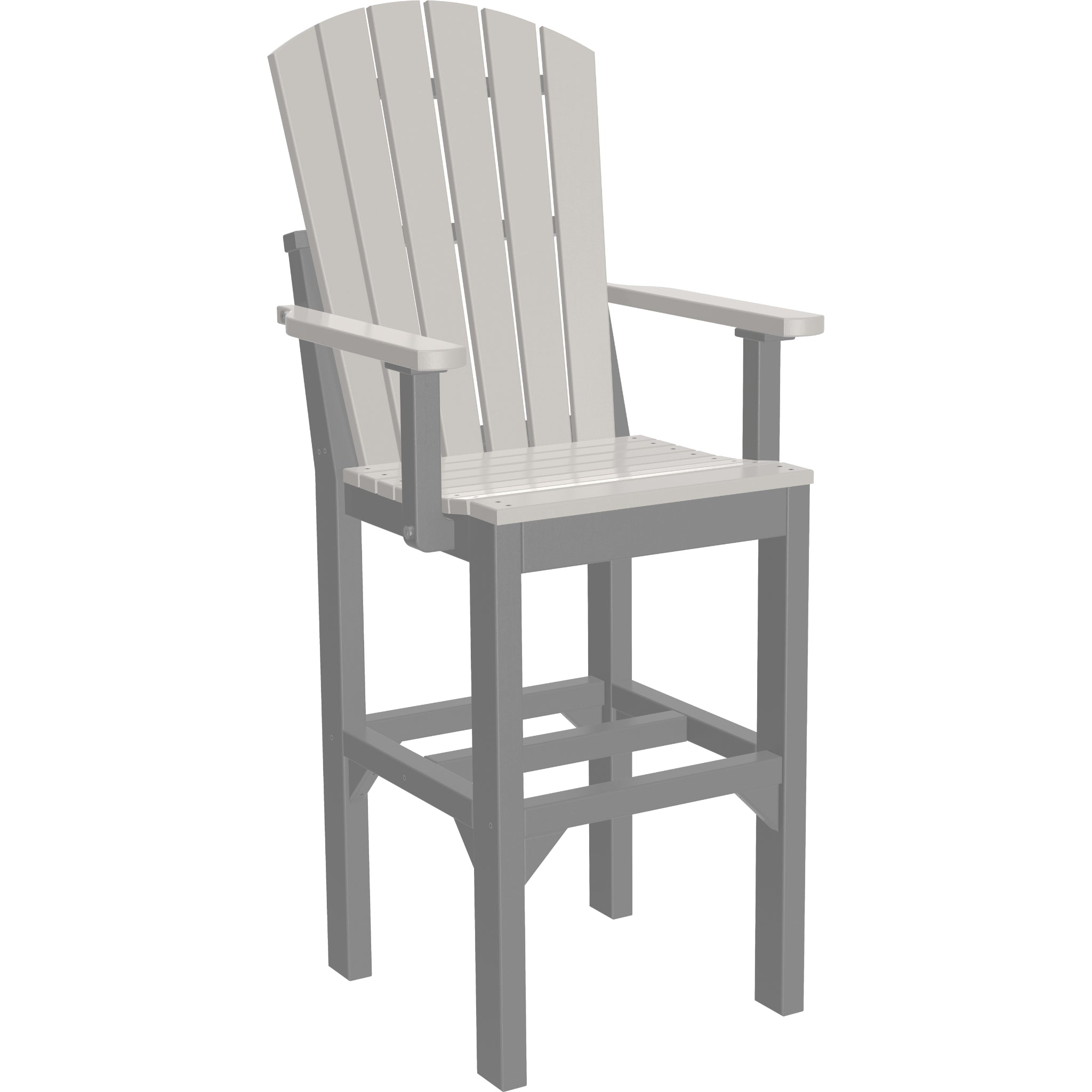 LuxCraft Adirondack Arm Chair – Outdoor Poly Bar Height Chair (AAC)