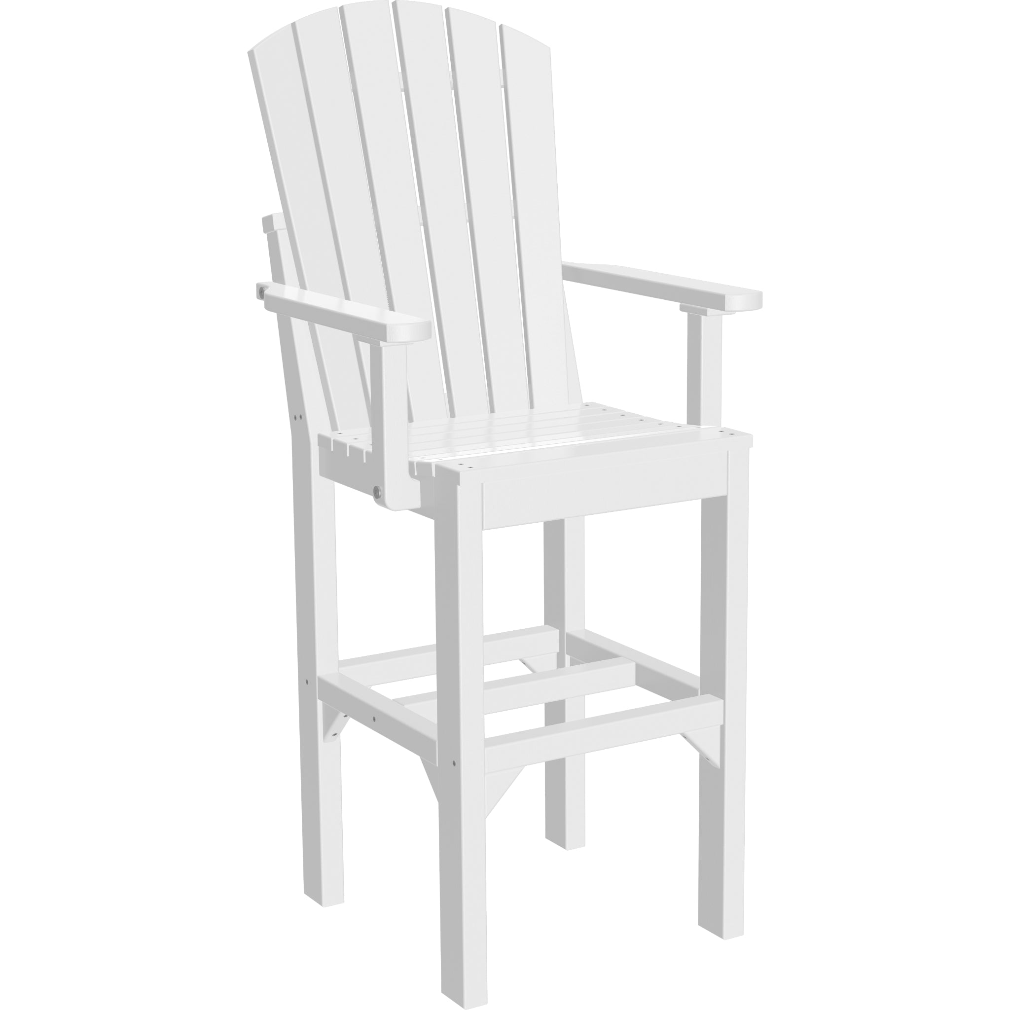 LuxCraft Adirondack Arm Chair – Outdoor Poly Bar Height Chair (AAC)