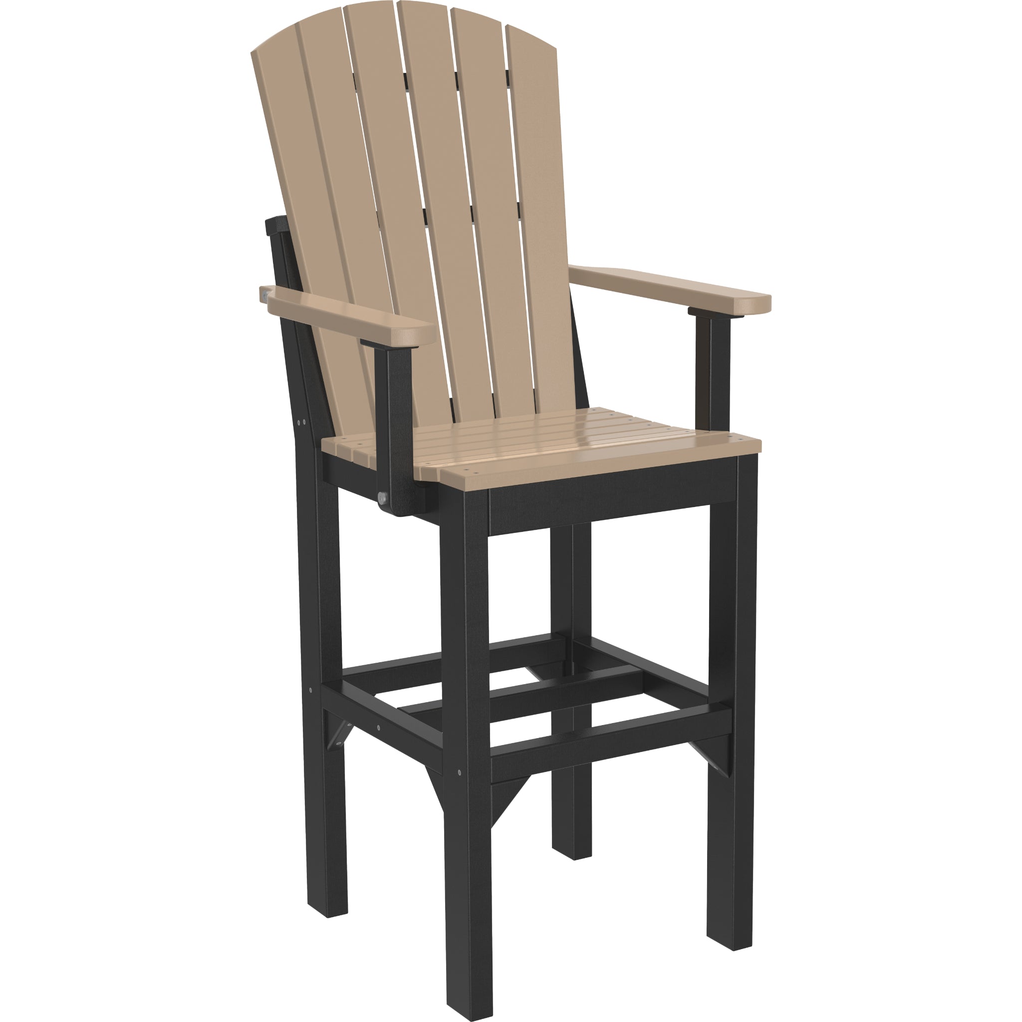 LuxCraft Adirondack Arm Chair – Outdoor Poly Bar Height Chair (AAC)