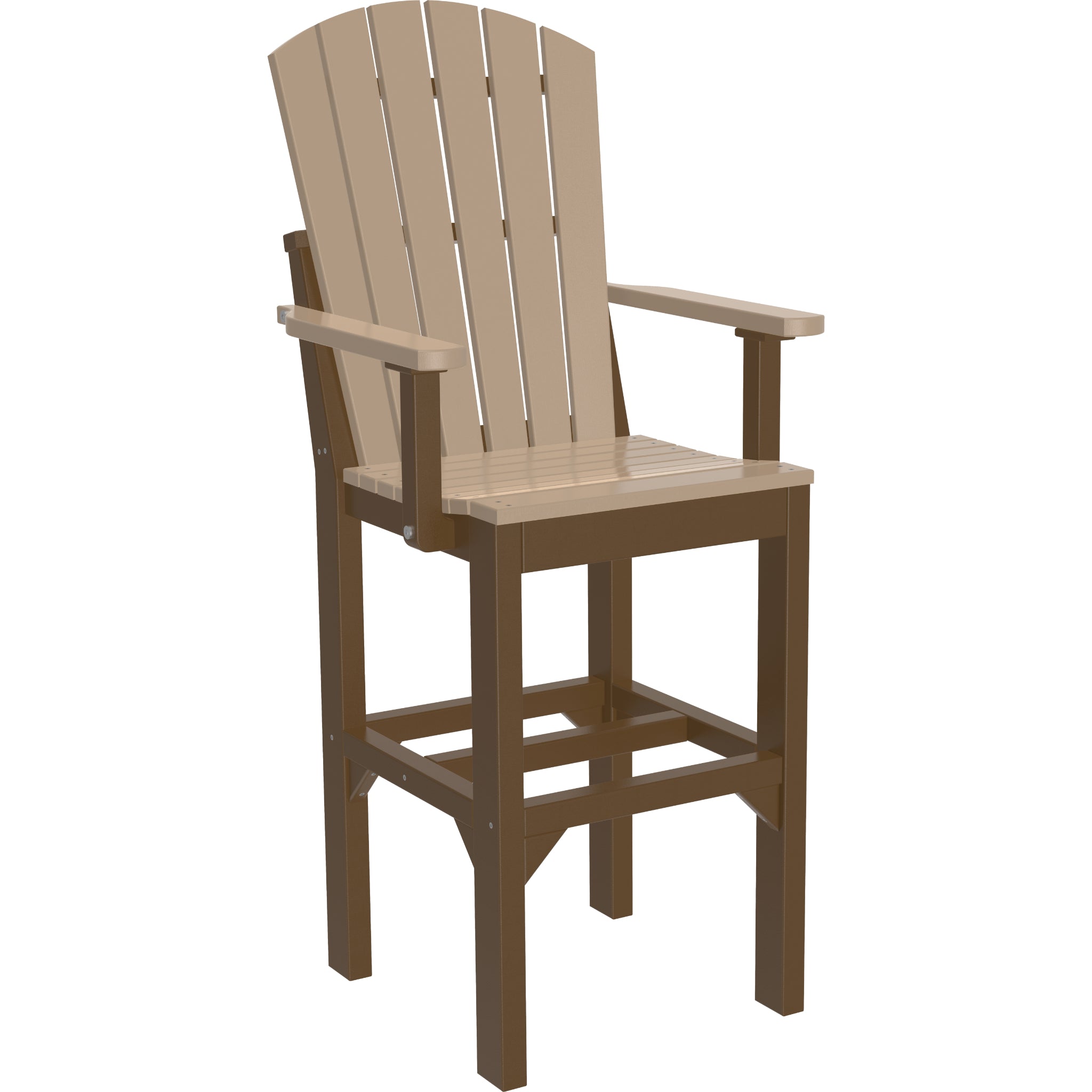 LuxCraft Adirondack Arm Chair – Outdoor Poly Bar Height Chair (AAC)