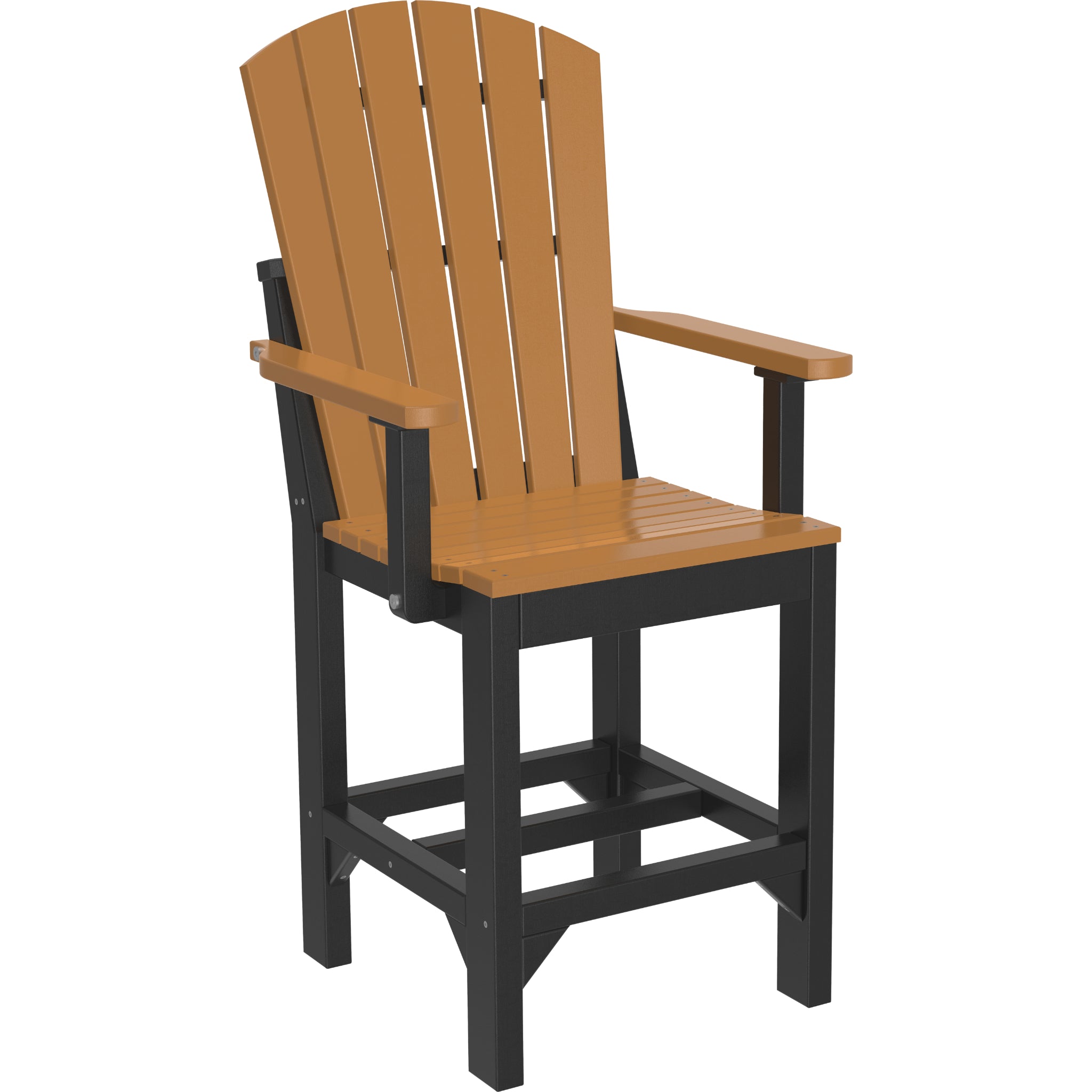 LuxCraft Adirondack Arm Chair – Outdoor Poly Counter Height Chair (AAC)
