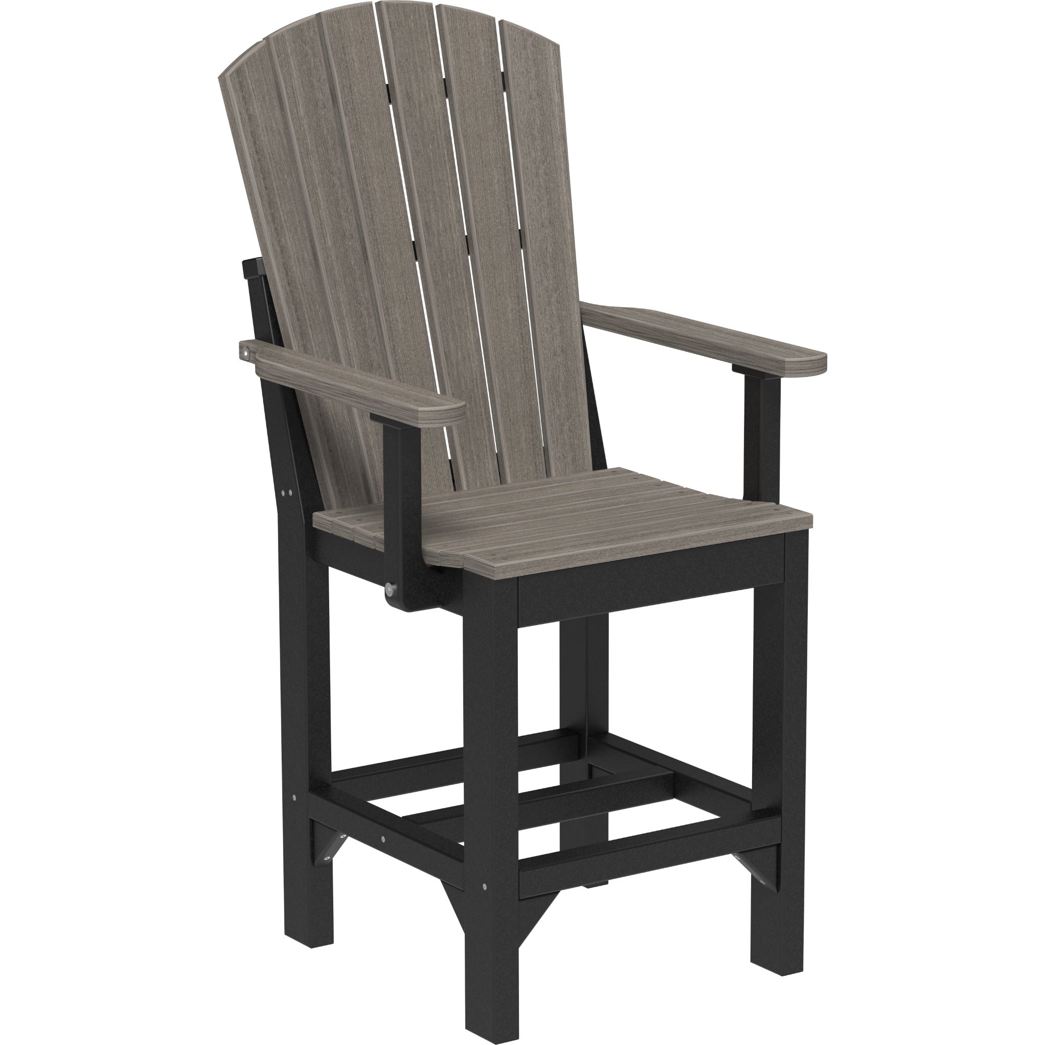 LuxCraft Adirondack Arm Chair – Outdoor Poly Counter Height Chair (AAC)