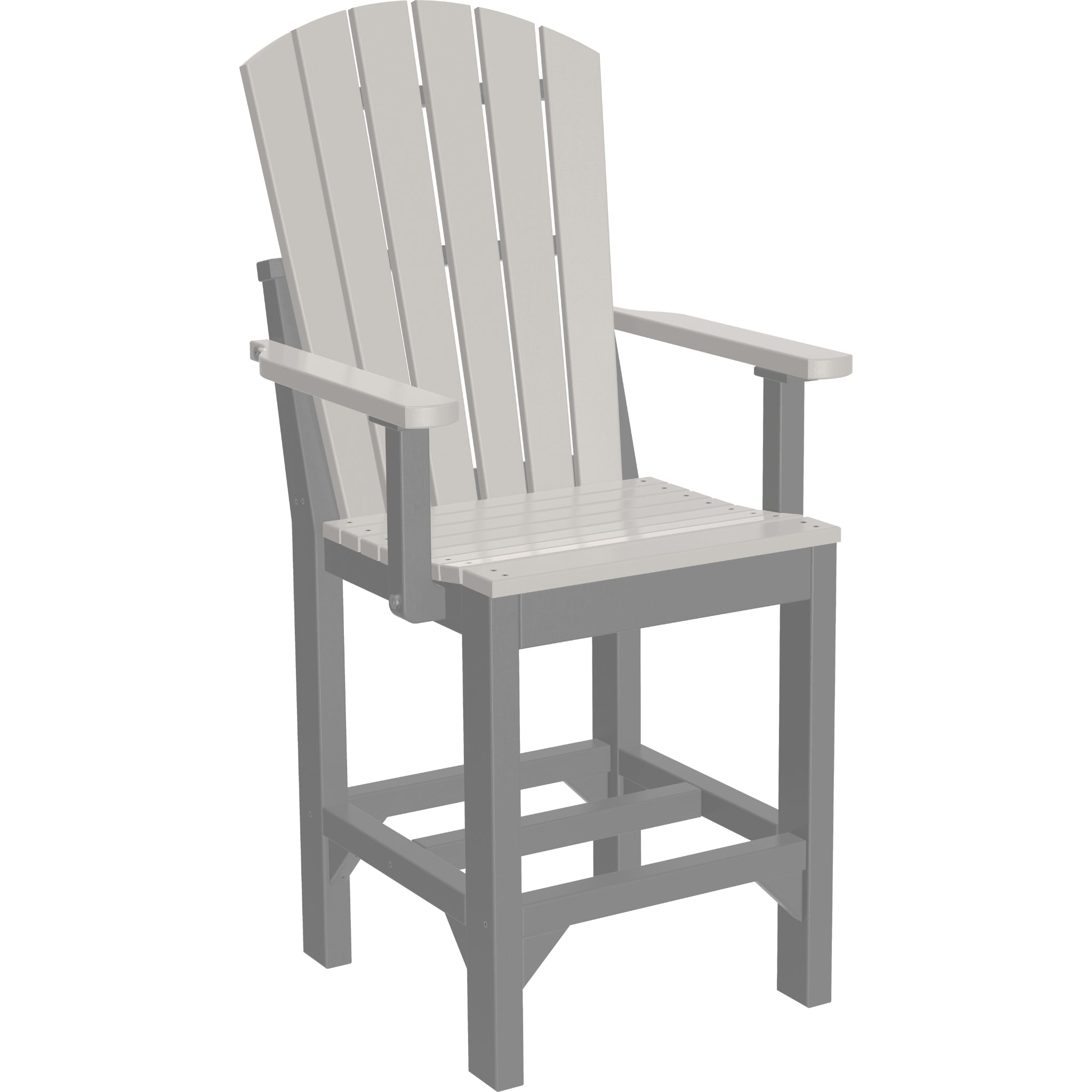LuxCraft Adirondack Arm Chair – Outdoor Poly Counter Height Chair (AAC)