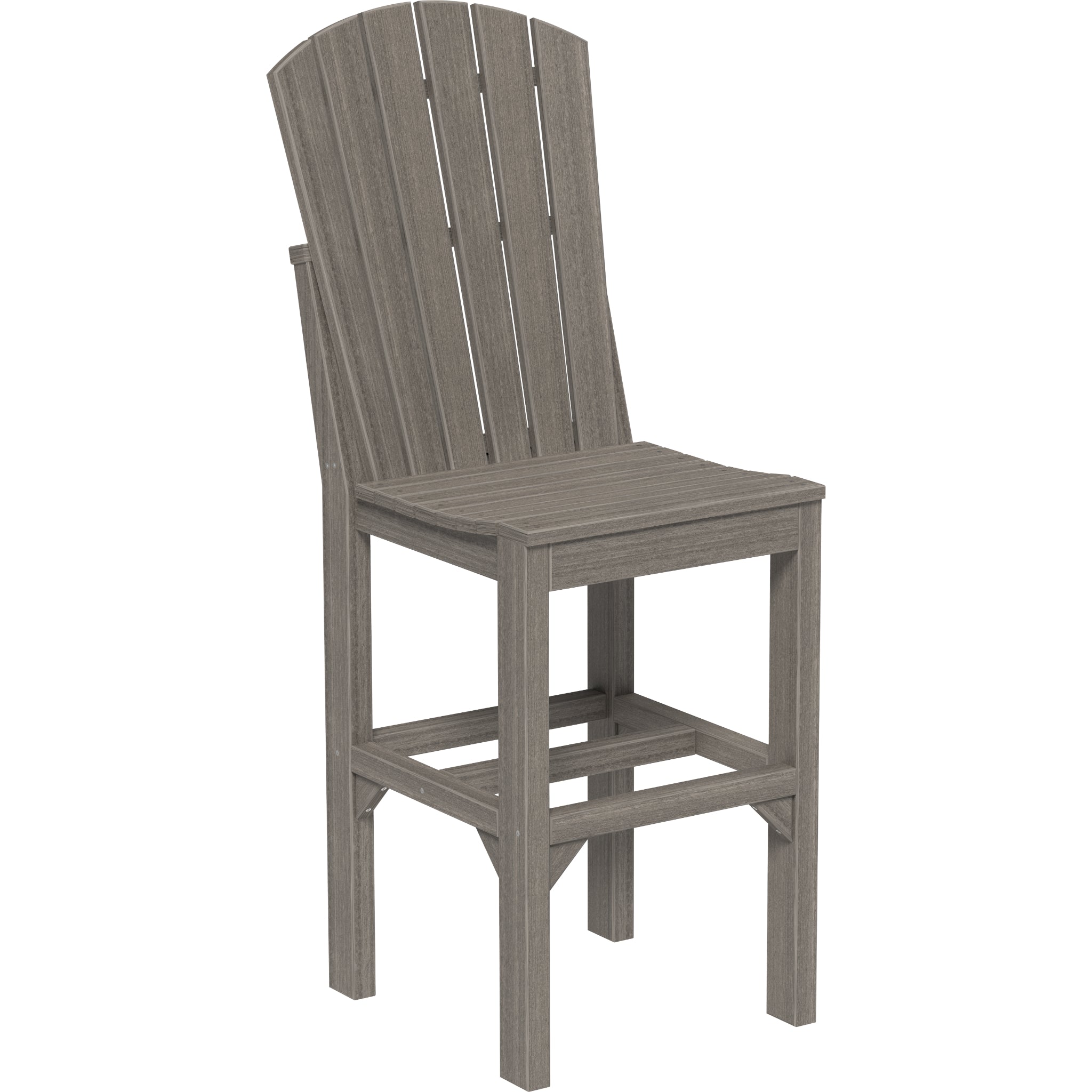 LuxCraft Adirondack Side Chair – Outdoor Poly Bar Chair (ASC)