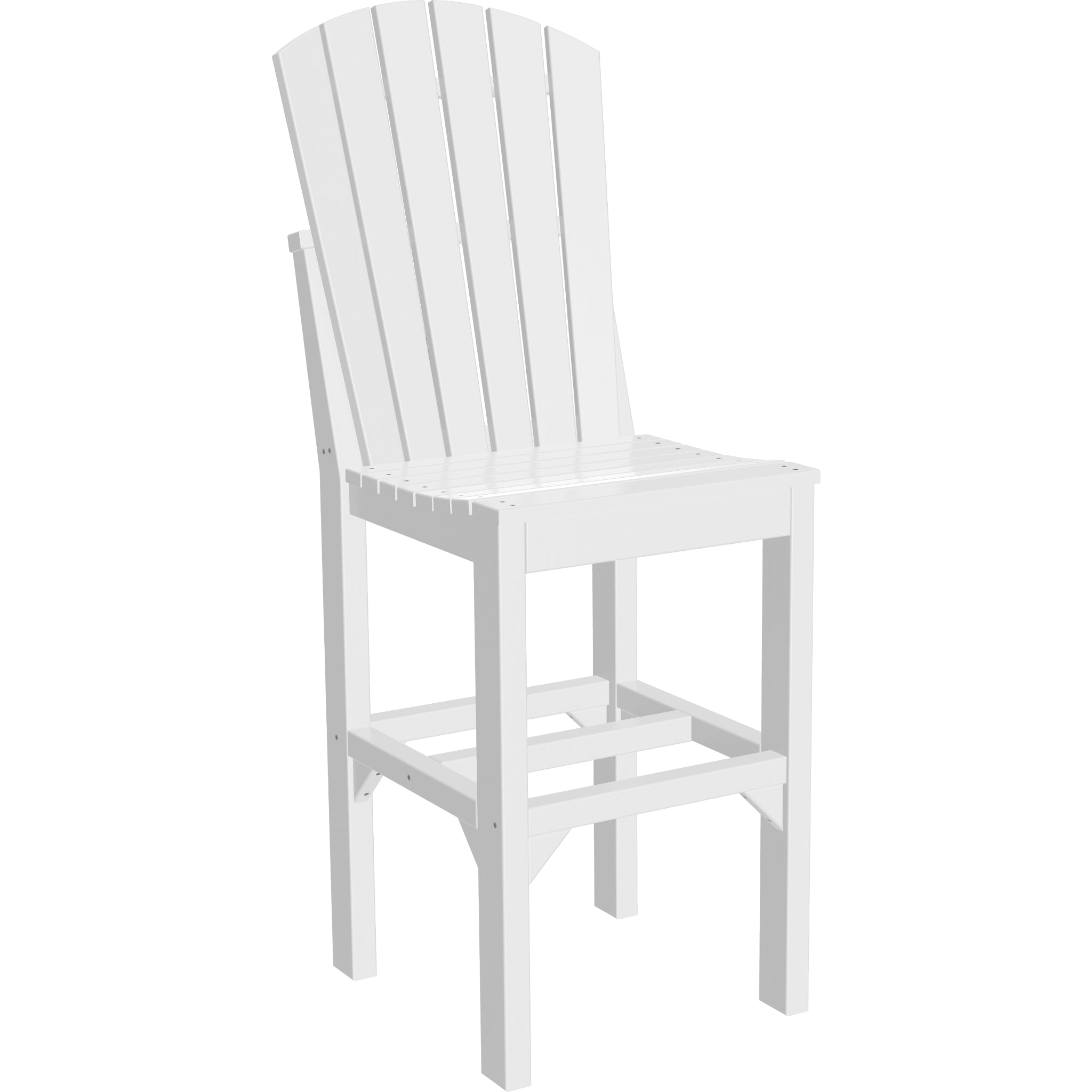 LuxCraft Adirondack Side Chair – Outdoor Poly Bar Chair (ASC)