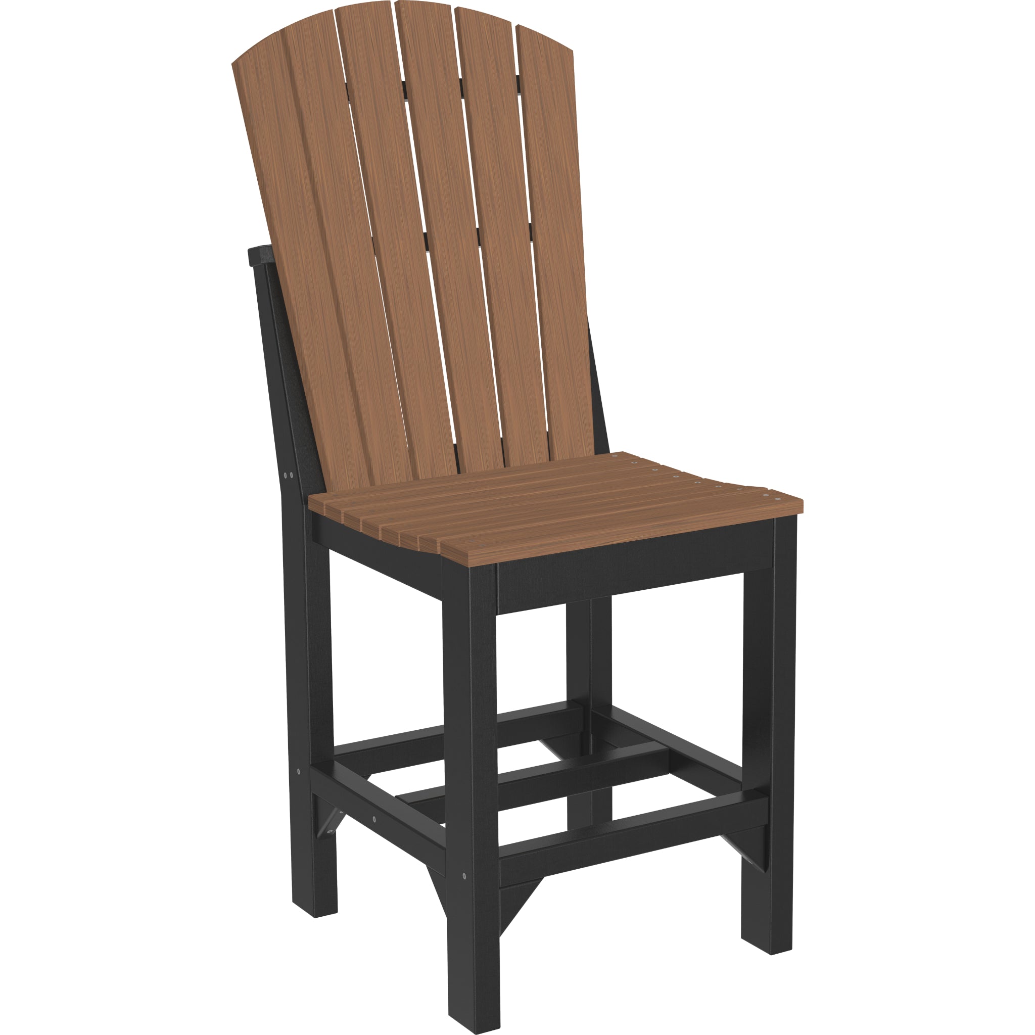 LuxCraft Adirondack Side Chair – Outdoor Poly Counter Height Chair (ASC)