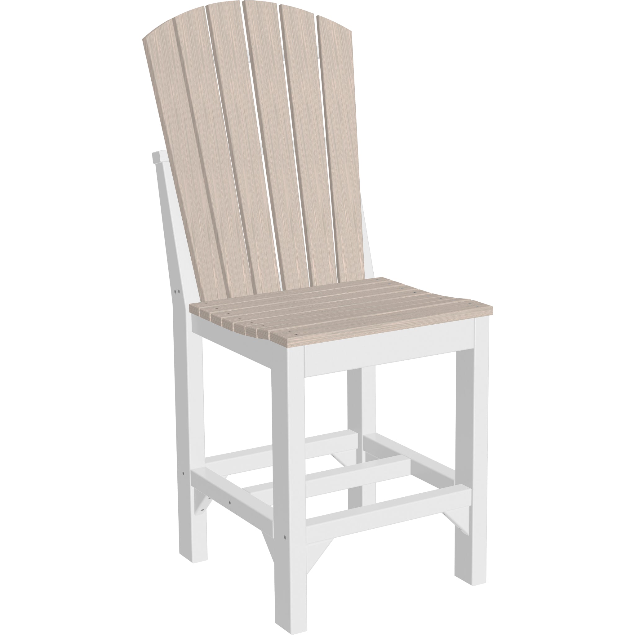 LuxCraft Adirondack Side Chair – Outdoor Poly Counter Height Chair (ASC)