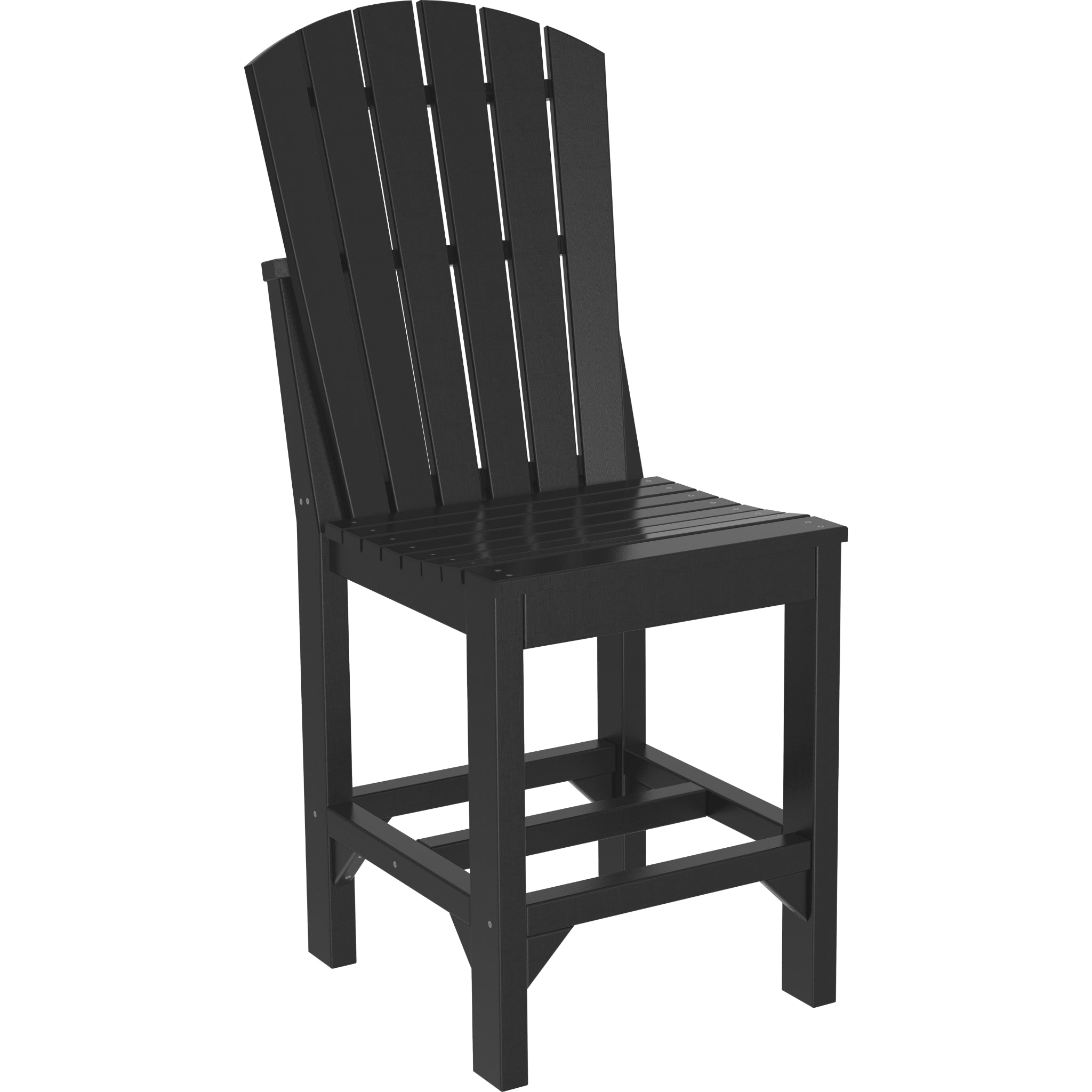 LuxCraft Adirondack Side Chair – Outdoor Poly Counter Height Chair (ASC)