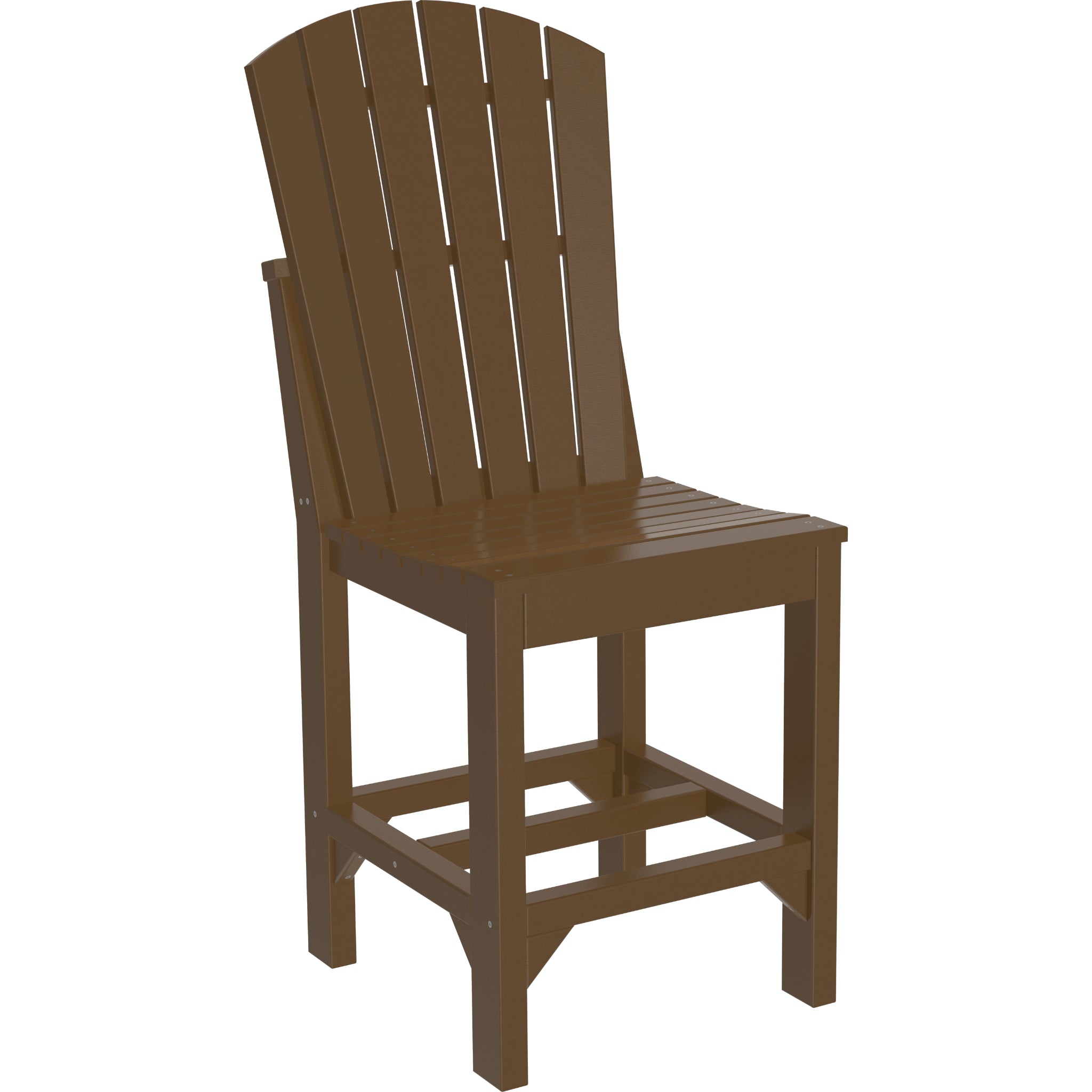 LuxCraft Adirondack Side Chair – Outdoor Poly Counter Height Chair (ASC)