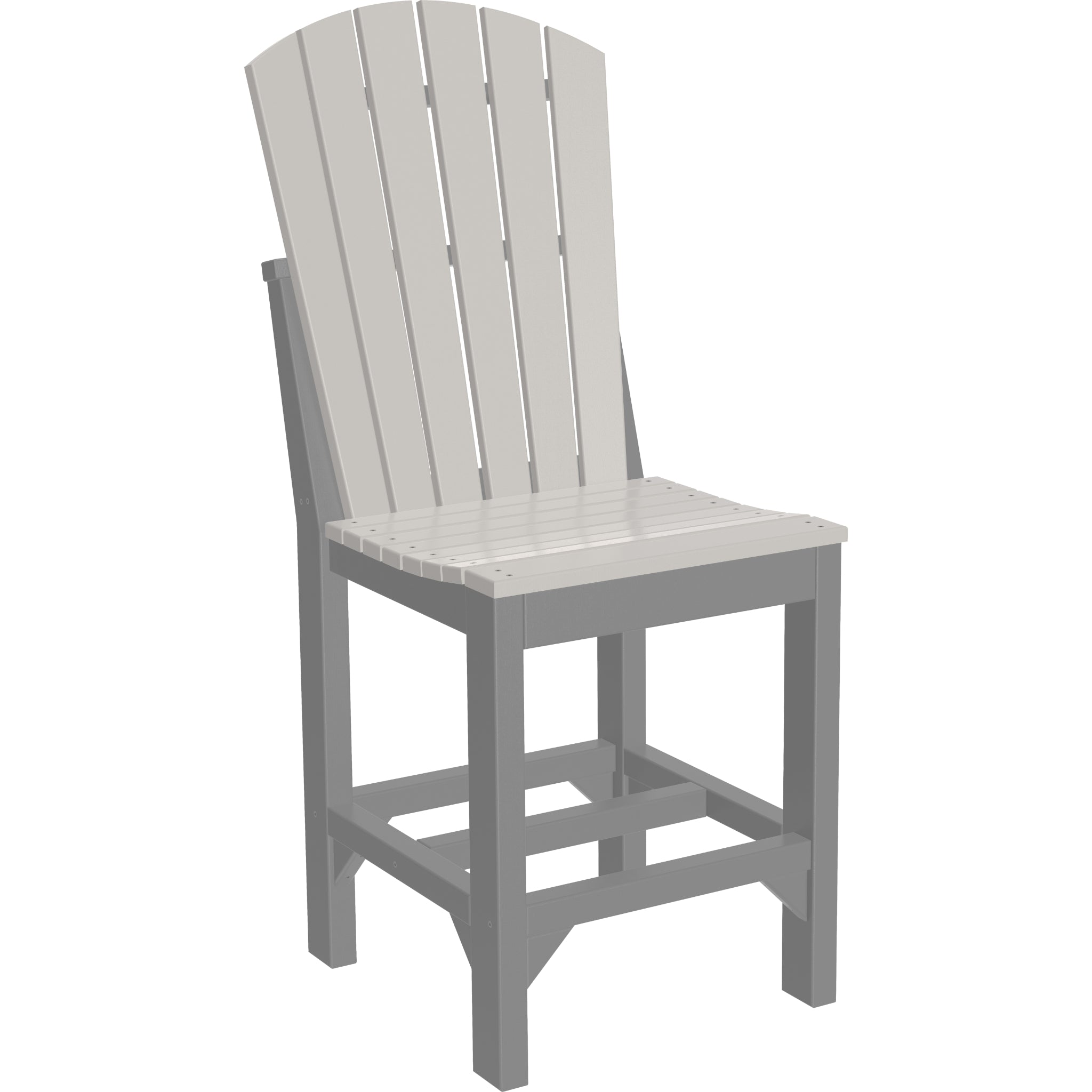 LuxCraft Adirondack Side Chair – Outdoor Poly Counter Height Chair (ASC)
