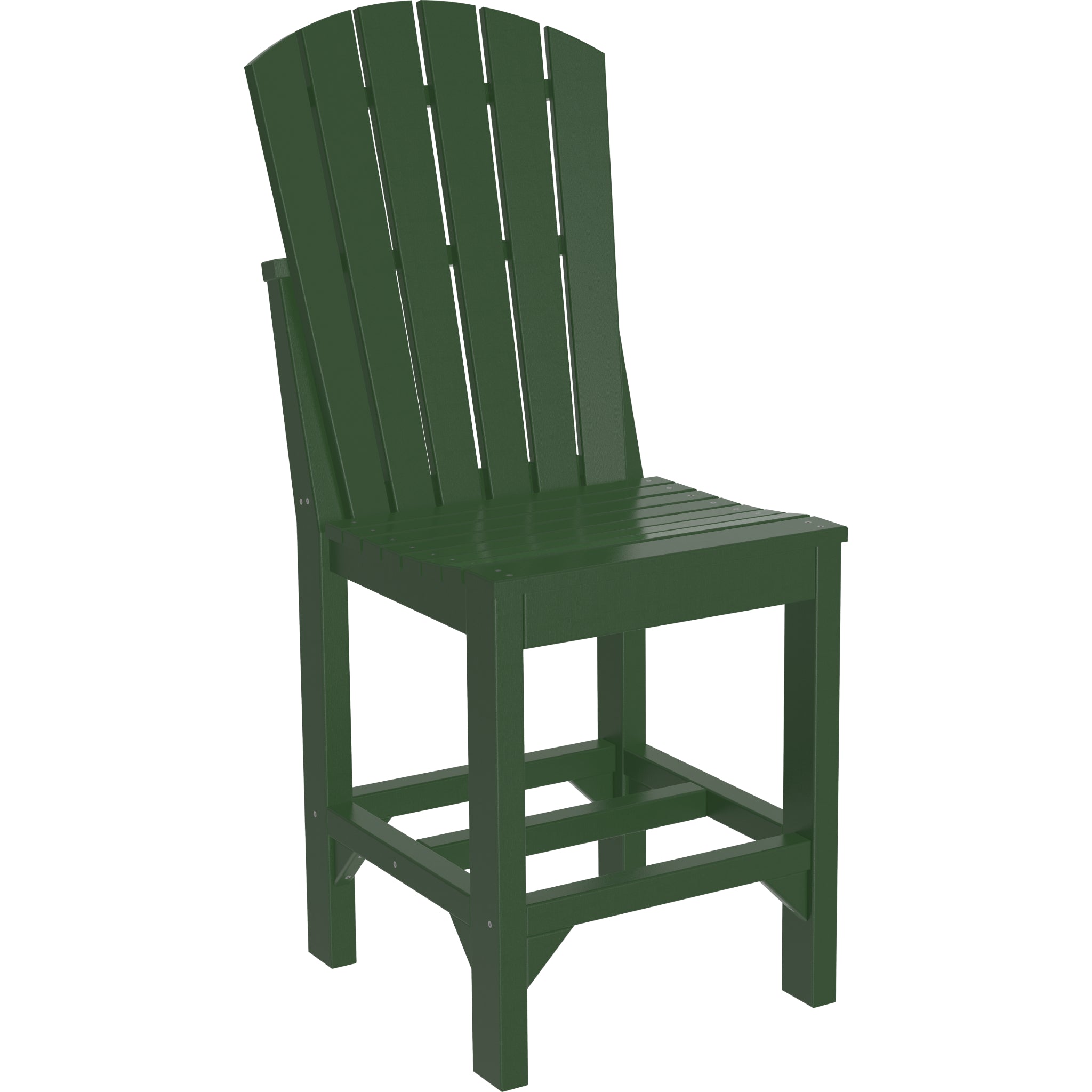LuxCraft Adirondack Side Chair – Outdoor Poly Counter Height Chair (ASC)
