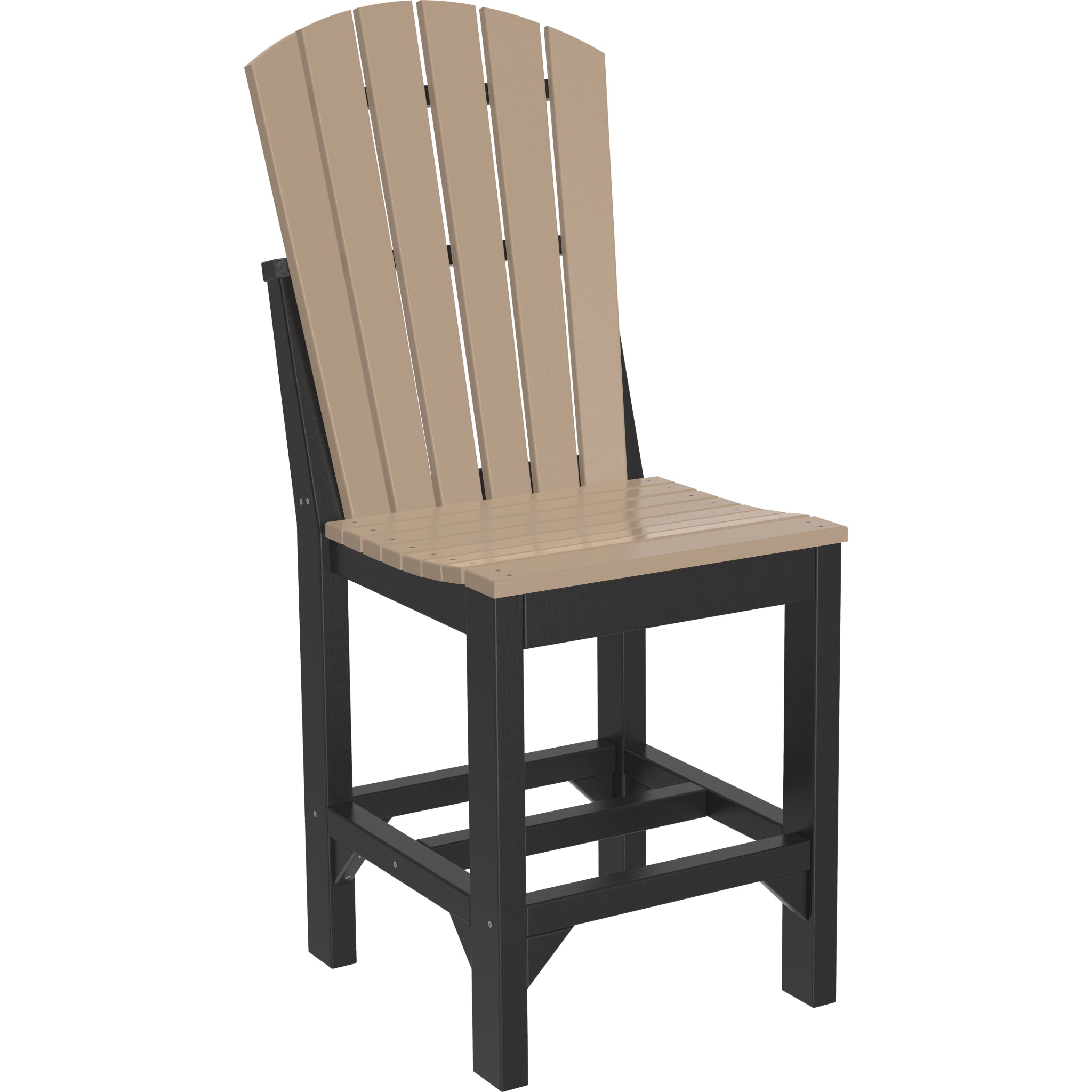 LuxCraft Adirondack Side Chair – Outdoor Poly Counter Height Chair (ASC)