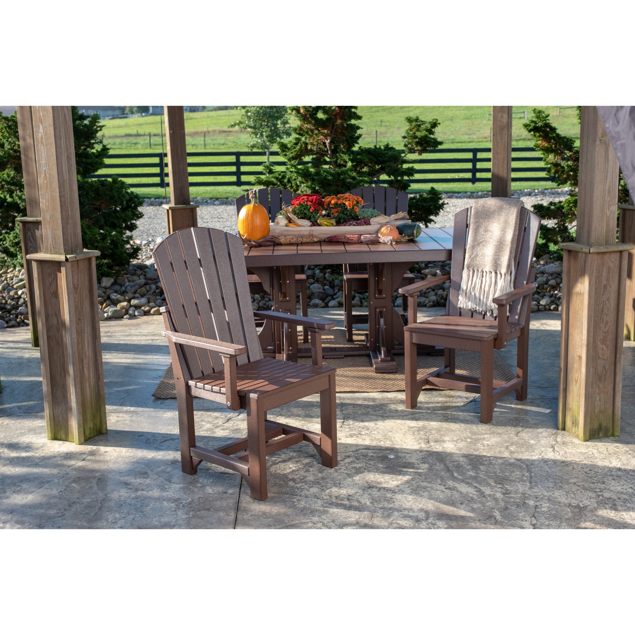 LuxCraft Adirondack Arm Chair – Outdoor Poly Dining Arm Chair (AAC)