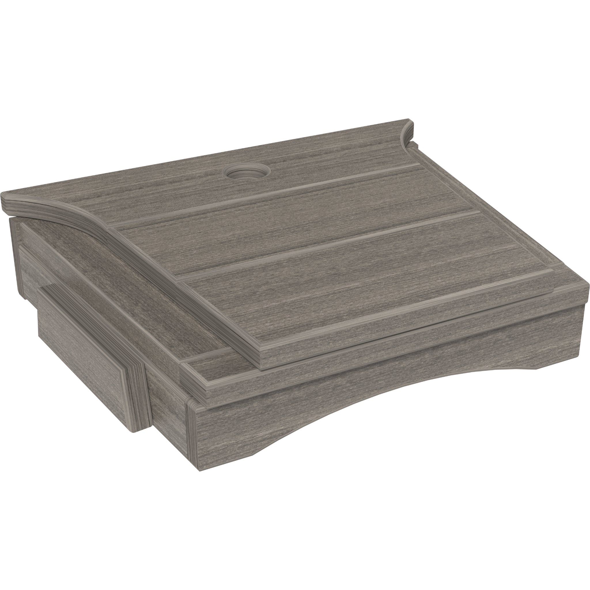 LuxCraft Balcony Tete-a-Tete Table – Outdoor Poly Patio Conversation Table (BTT)